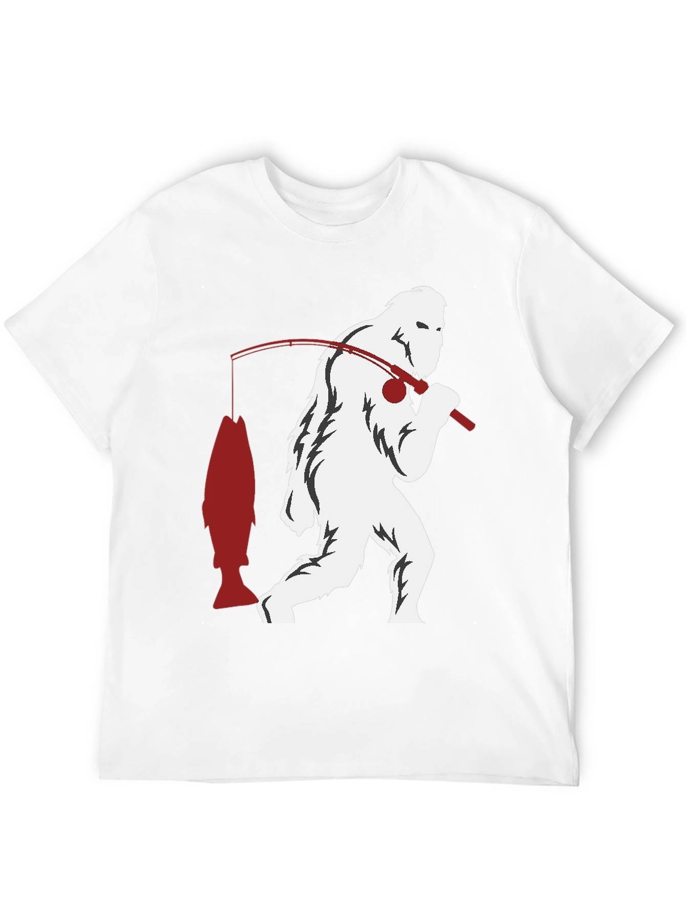 Sasquatch Fishing Graphic Tee