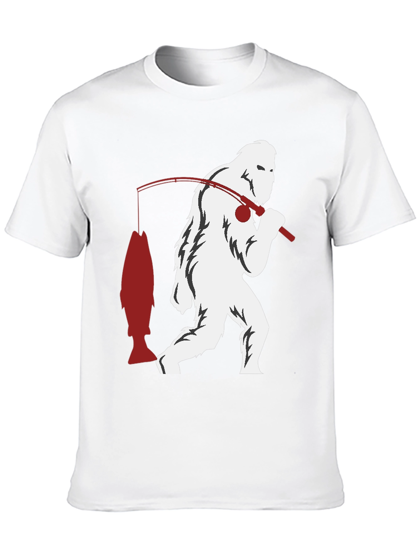 Sasquatch Fishing Graphic Tee