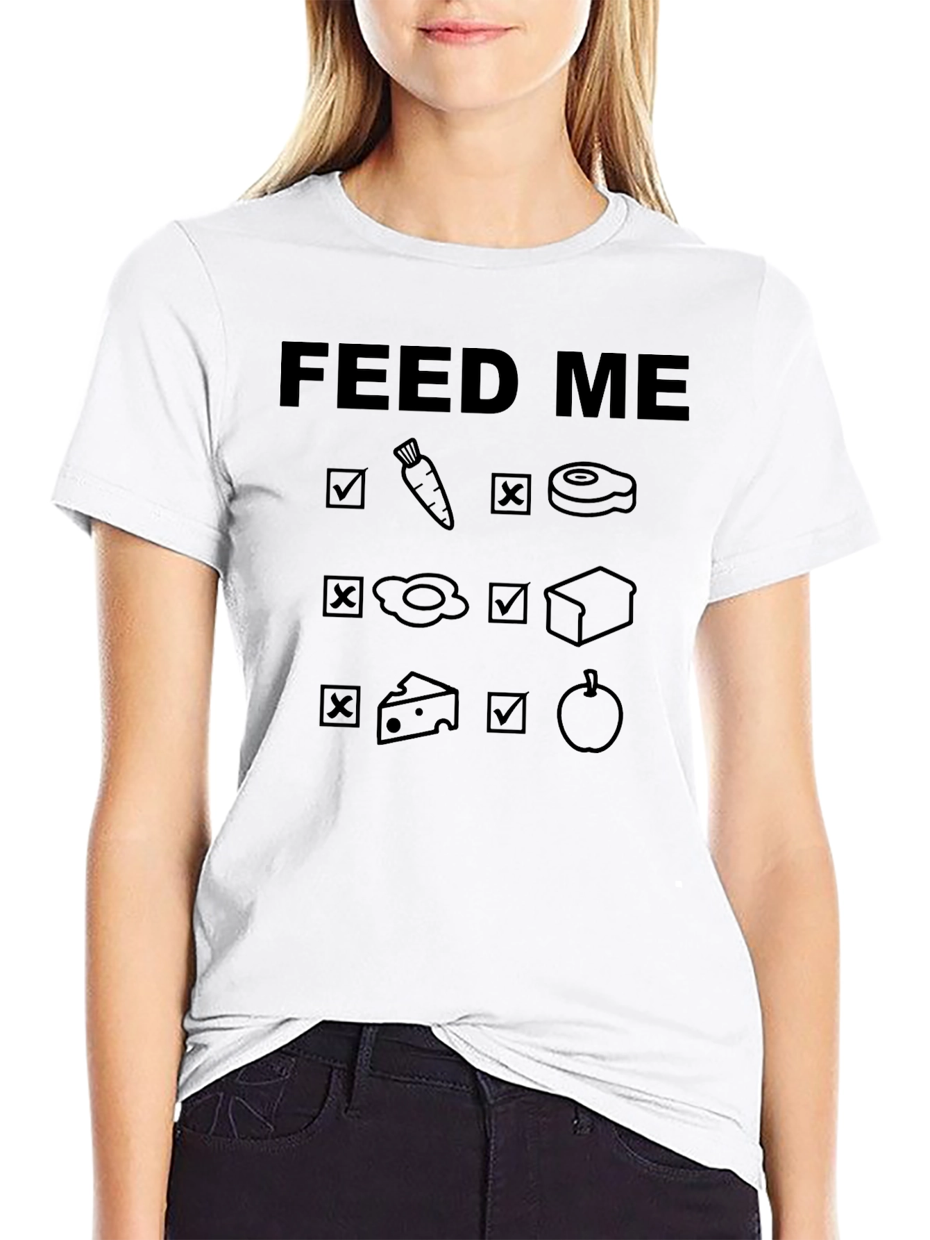 Feed Me T-Shirt - Food Checklists