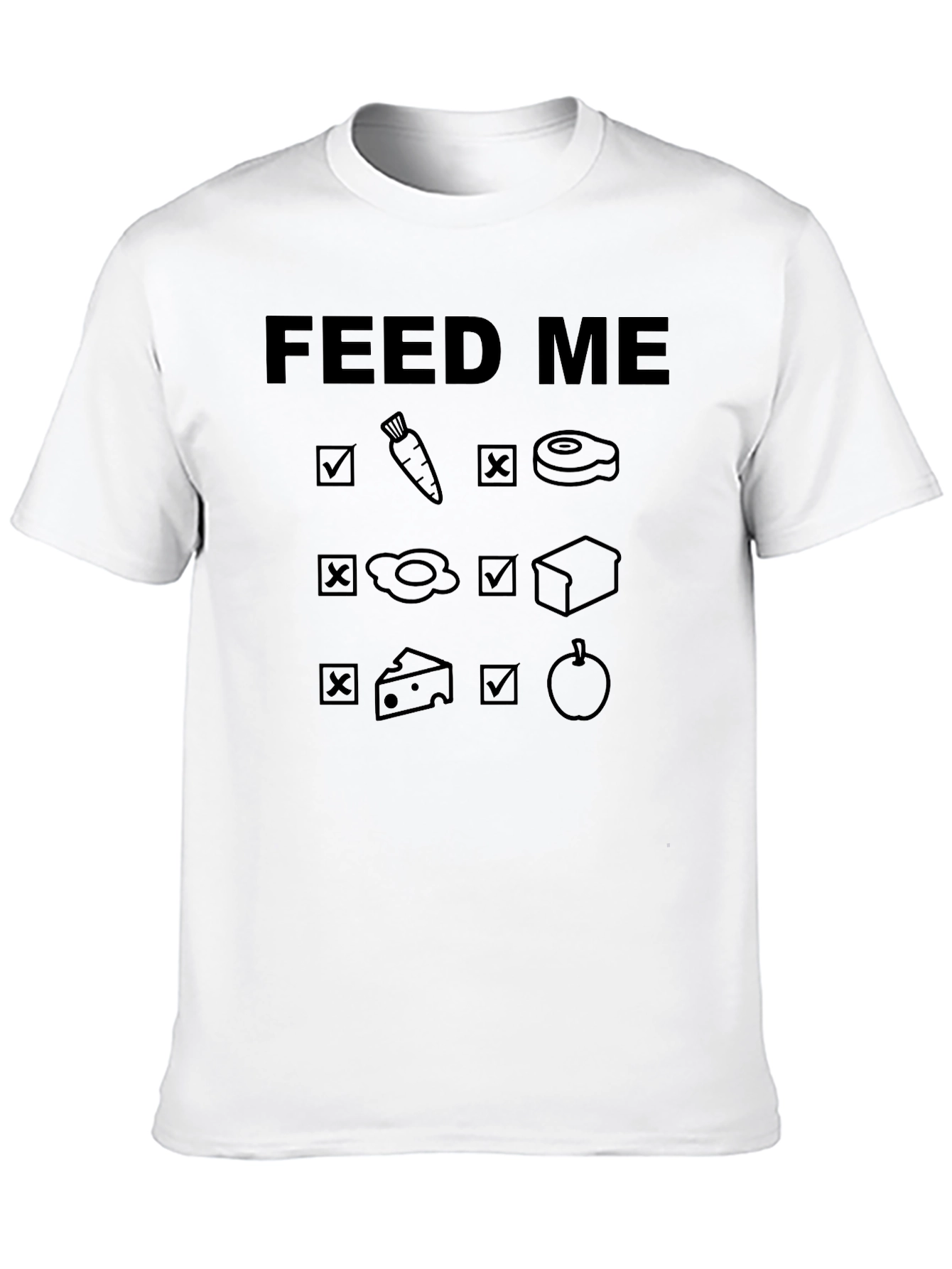 Feed Me T-Shirt - Food Checklists
