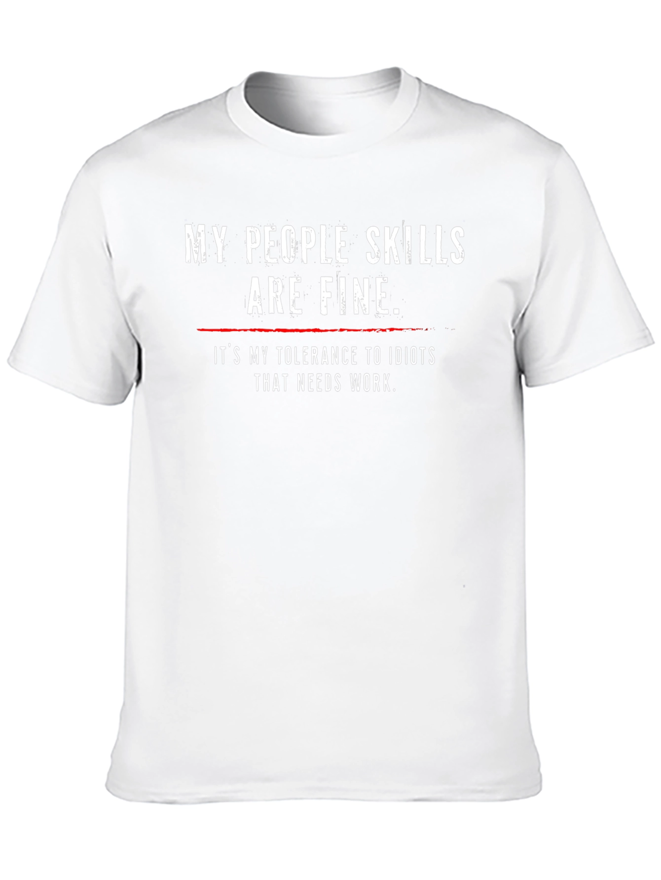 Funny People Skills Graphic T-Shirt