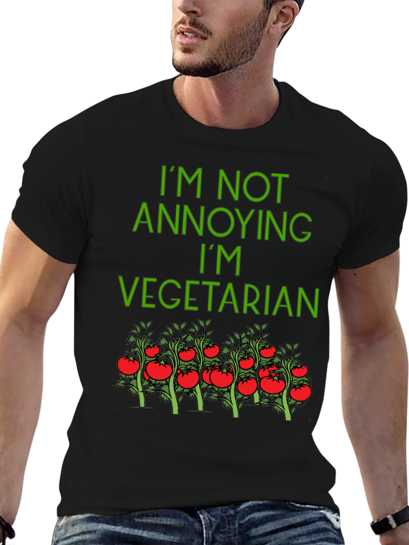 Vegetarian T-Shirt - Funny Graphic Tee