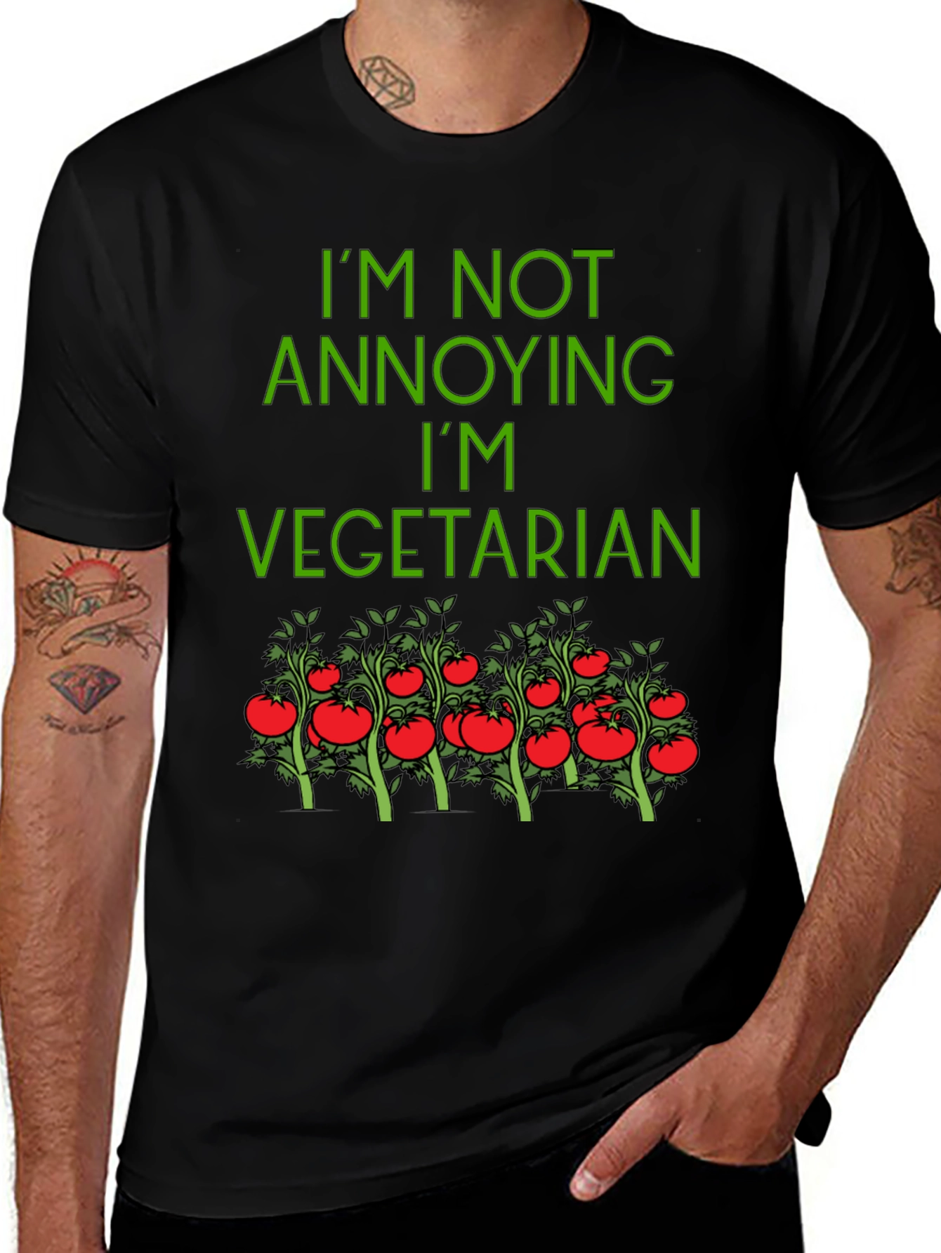Vegetarian T-Shirt - Funny Graphic Tee