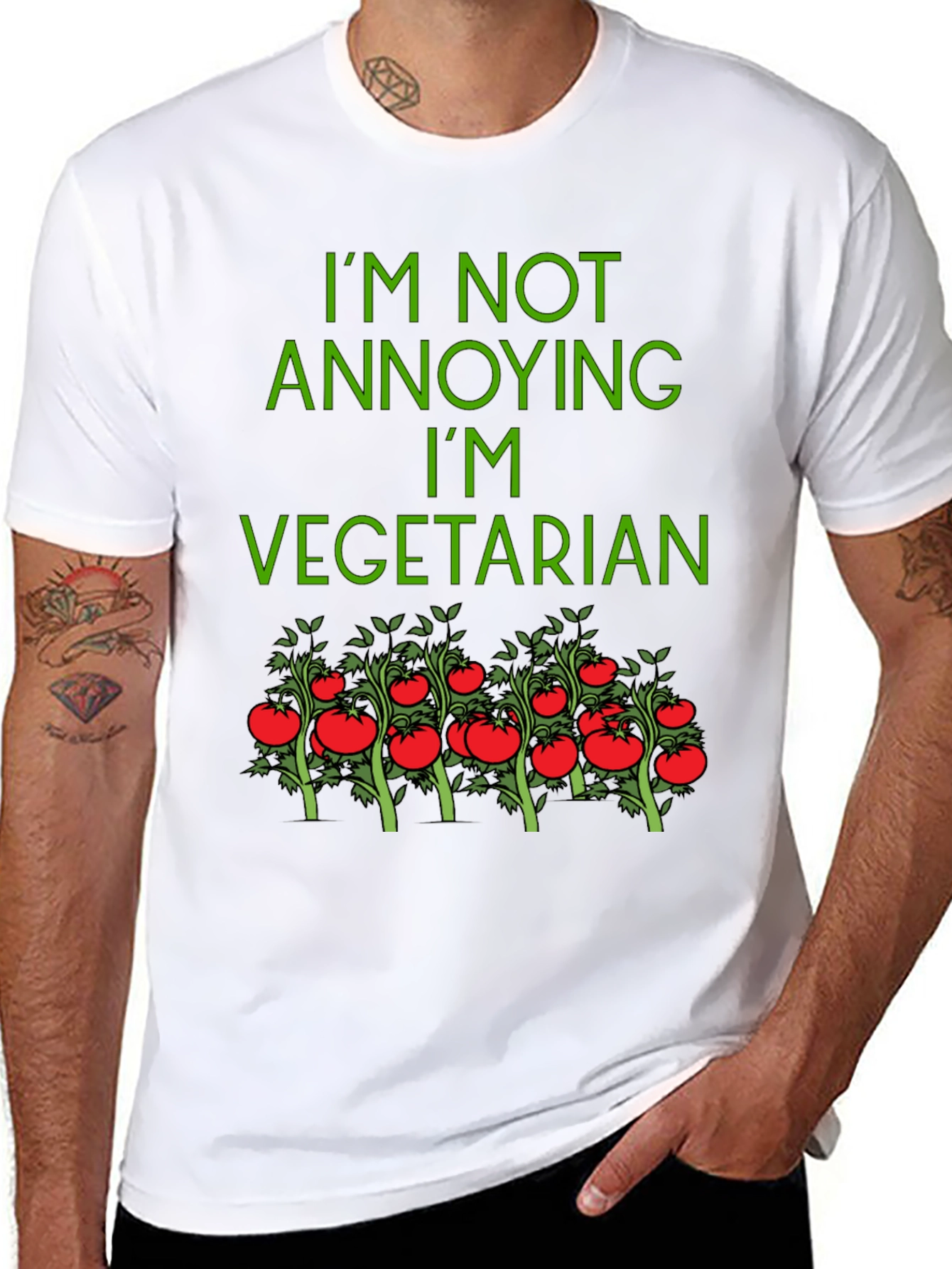 Vegetarian T-Shirt - Funny Graphic Tee