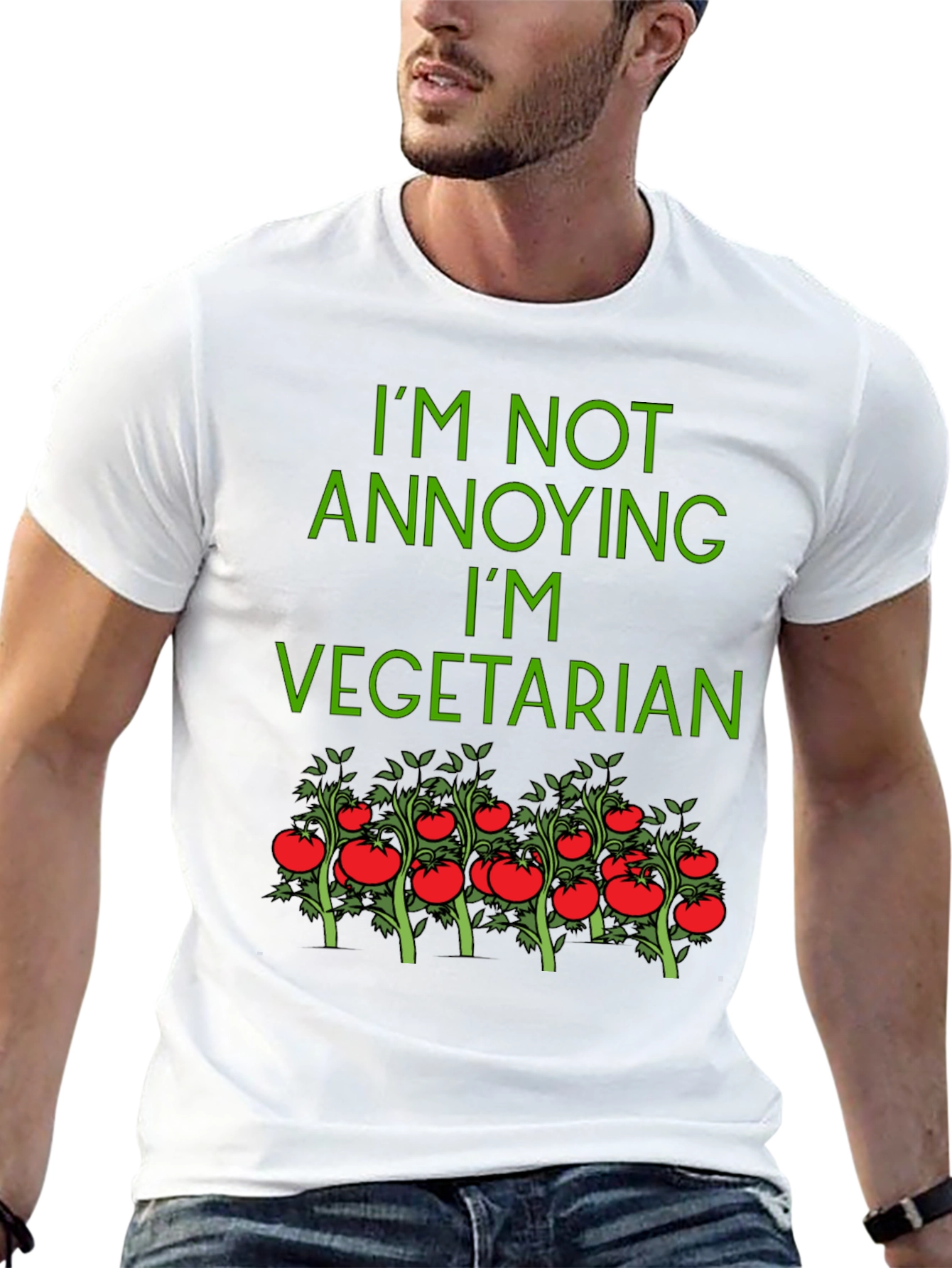 Vegetarian T-Shirt - Funny Graphic Tee