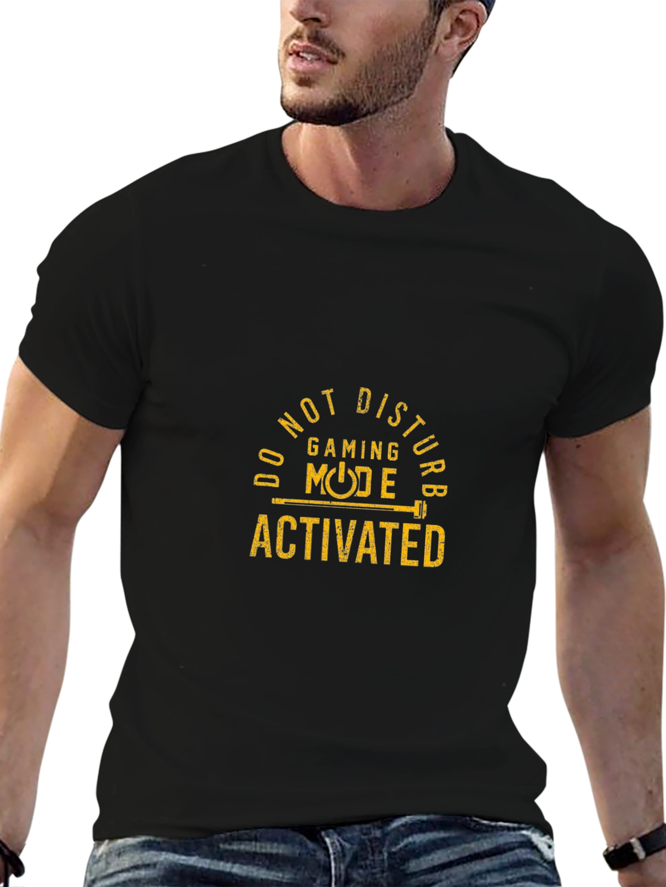 Gaming Mode Activated Black T-Shirt