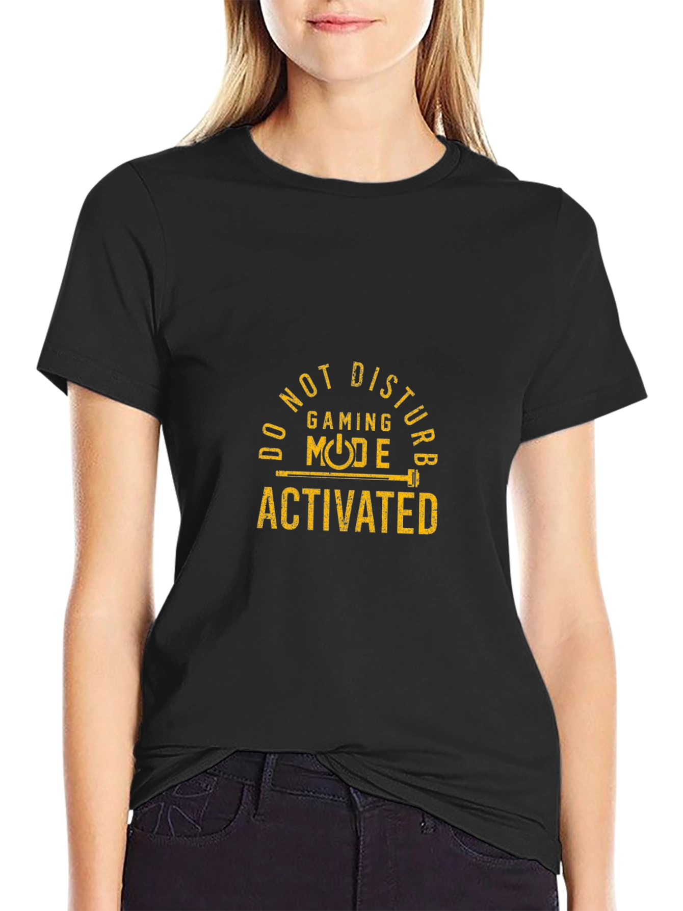 Gaming Mode Activated Black T-Shirt