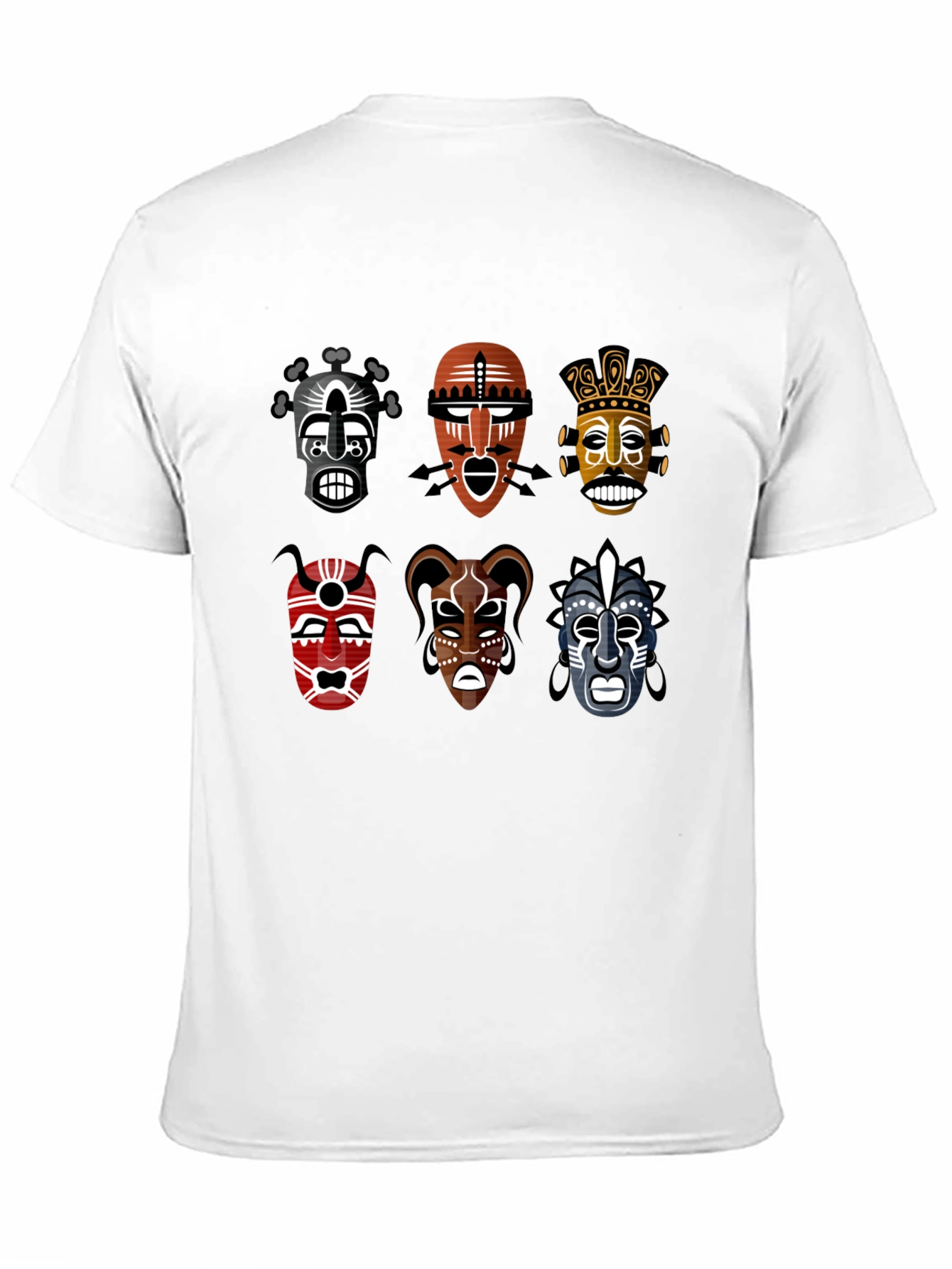 Tribal Mask T-Shirt - Unique Graphic Tee