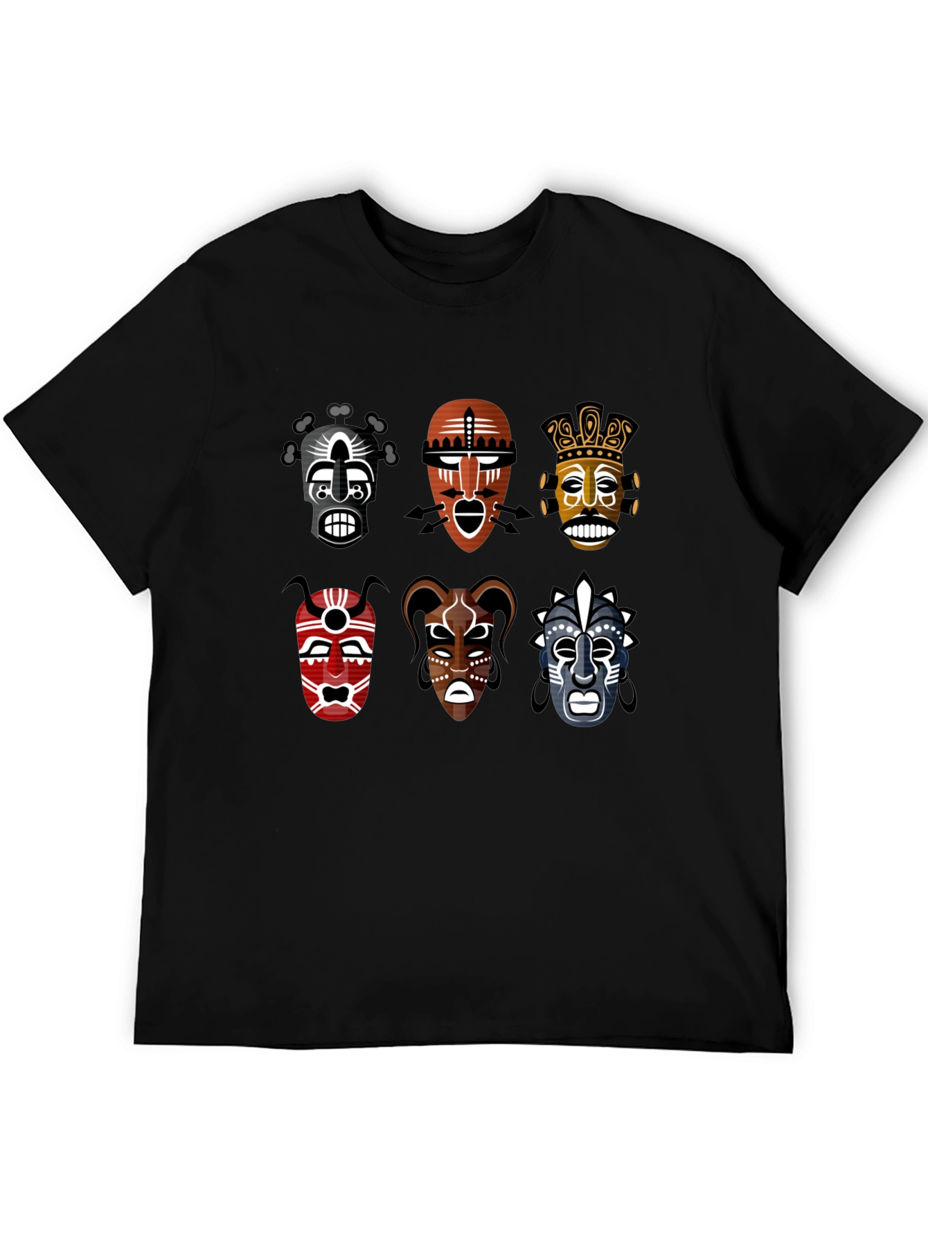 Tribal Mask T-Shirt - Unique Graphic Tee