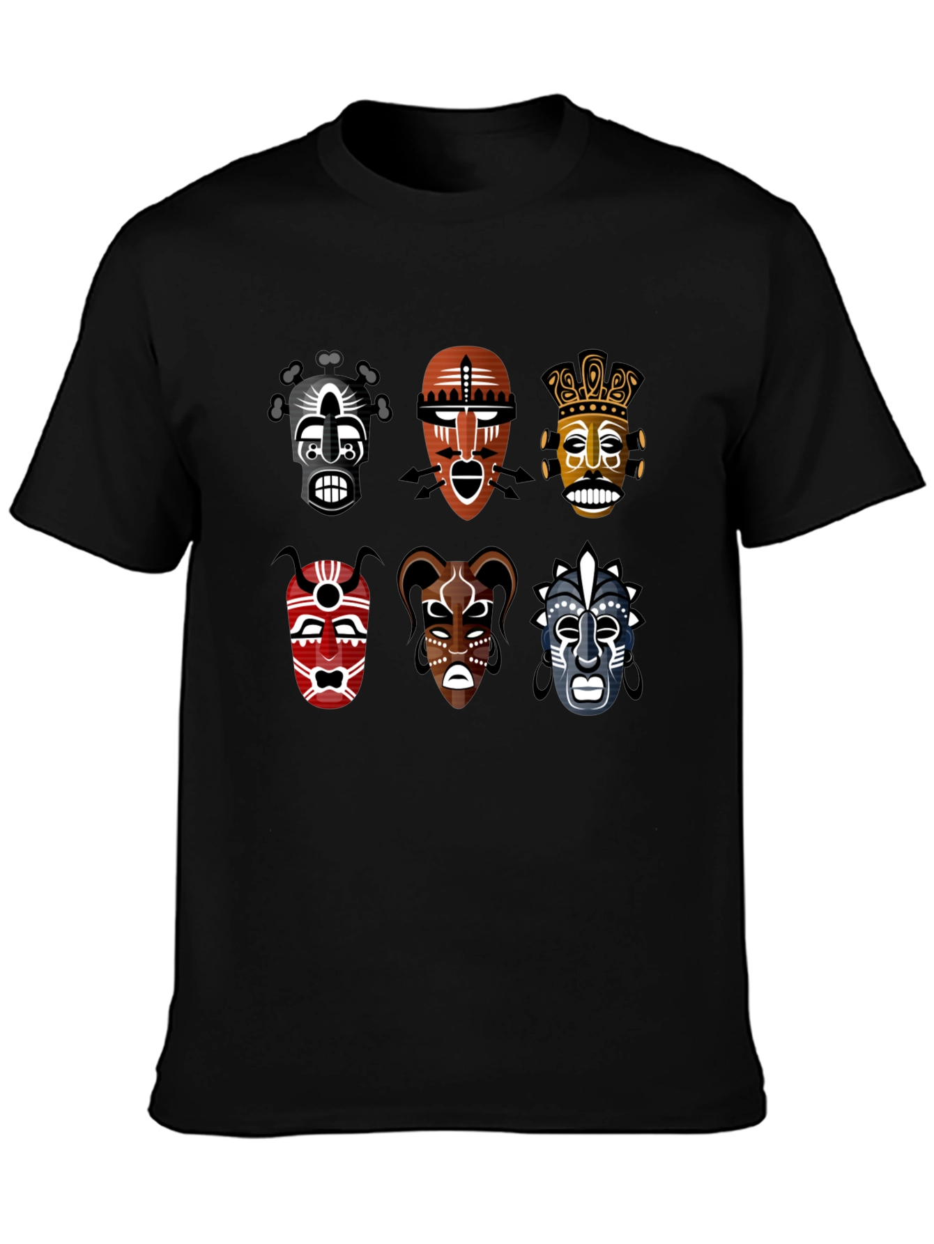 Tribal Mask T-Shirt - Unique Graphic Tee