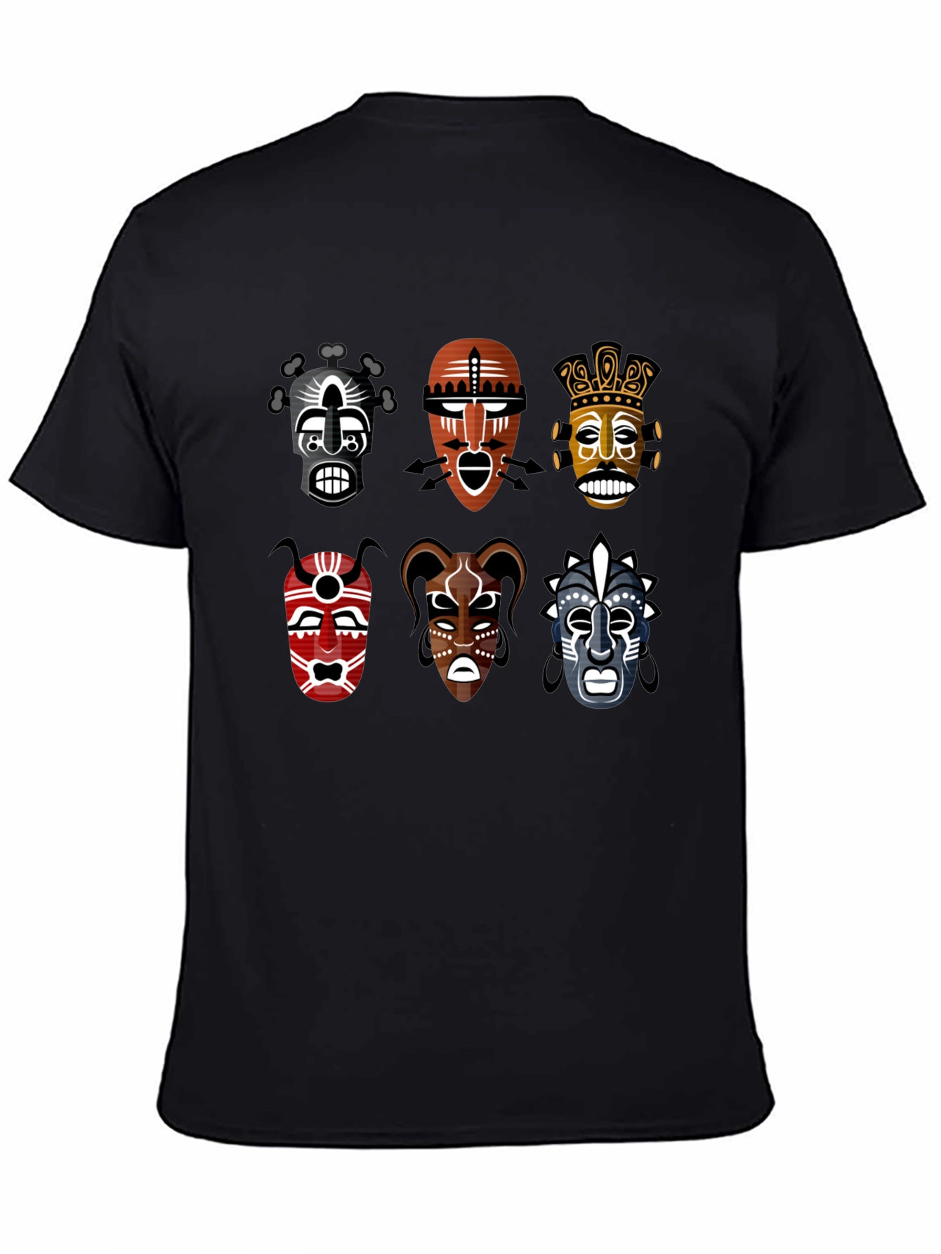 Tribal Mask T-Shirt - Unique Graphic Tee