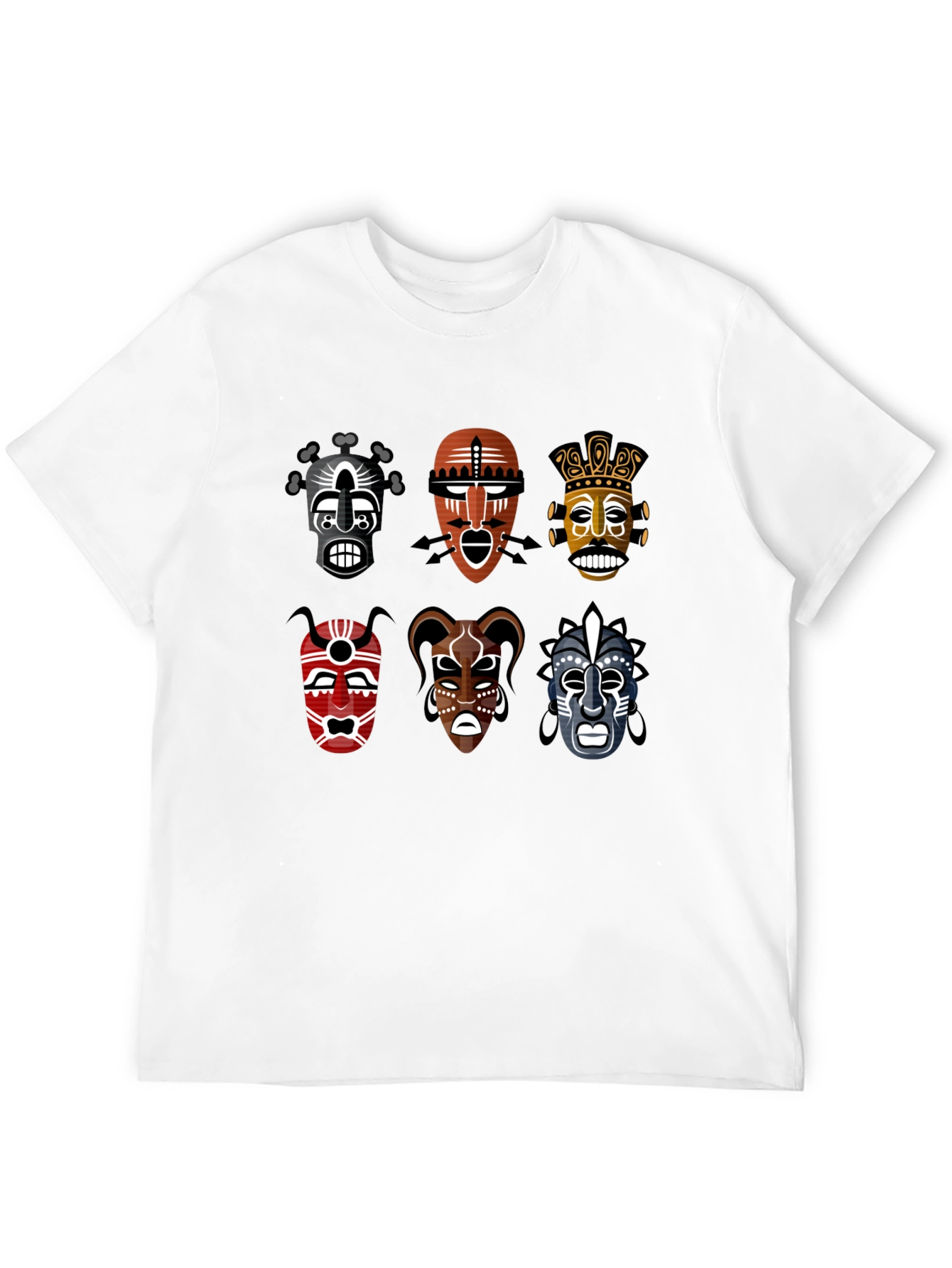 Tribal Mask T-Shirt - Unique Graphic Tee