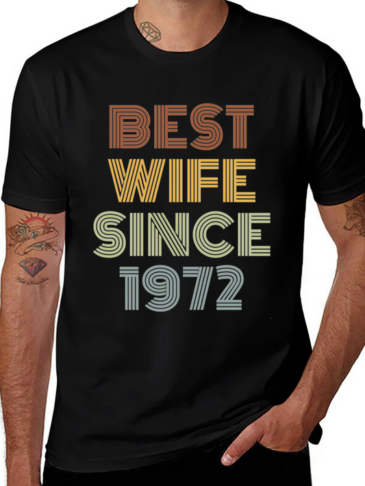 Best Wife Since 1972 Retro Graphic Tee