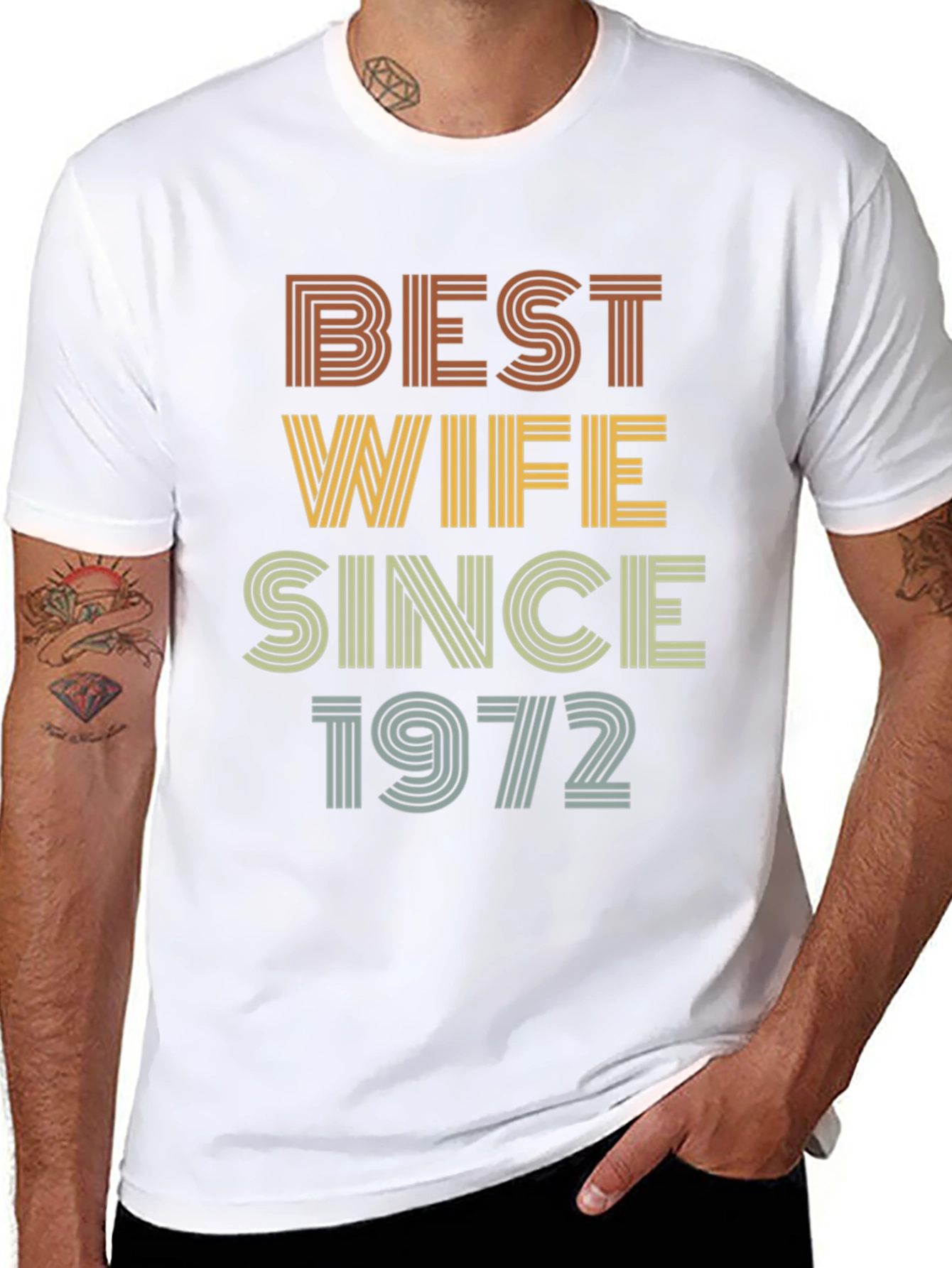 Best Wife Since 1972 Retro Graphic Tee