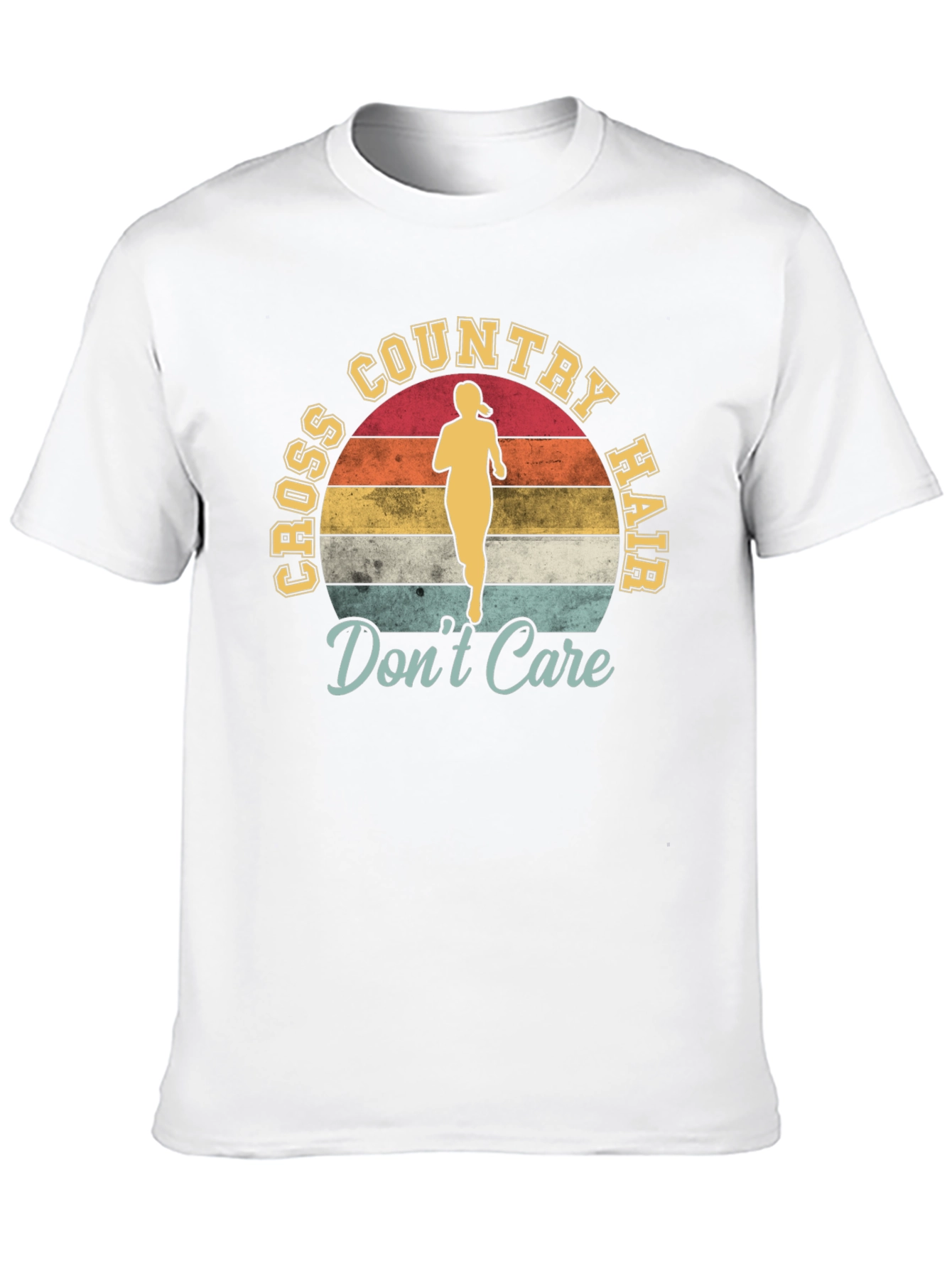 Cross Country Hair Dont Care Graphic T-Shirt