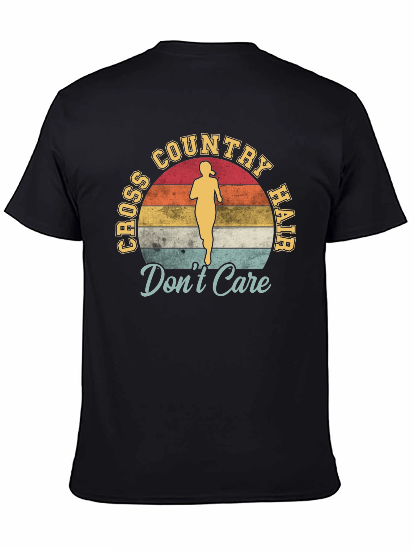 Cross Country Hair Dont Care Graphic T-Shirt