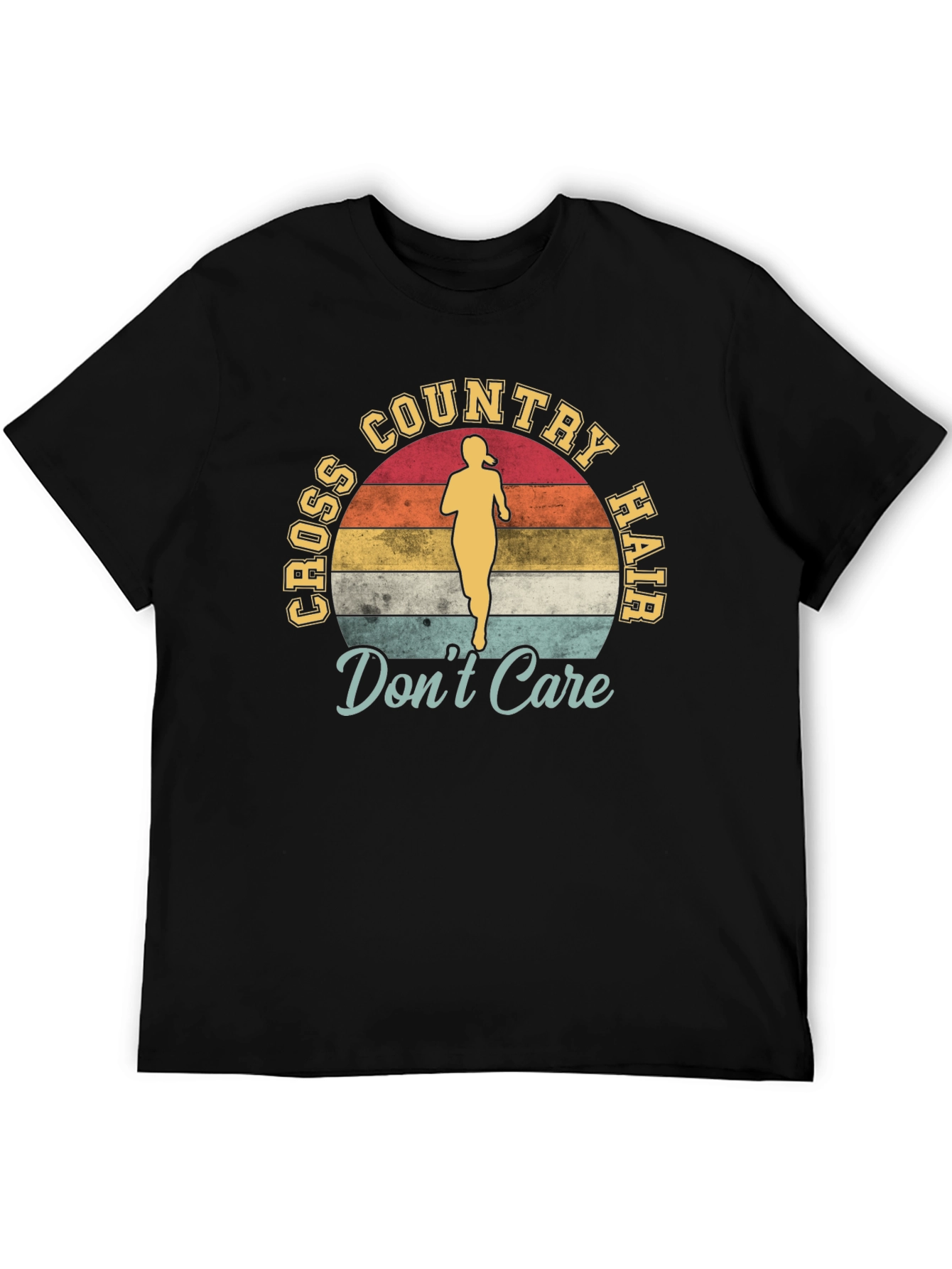 Cross Country Hair Dont Care Graphic T-Shirt