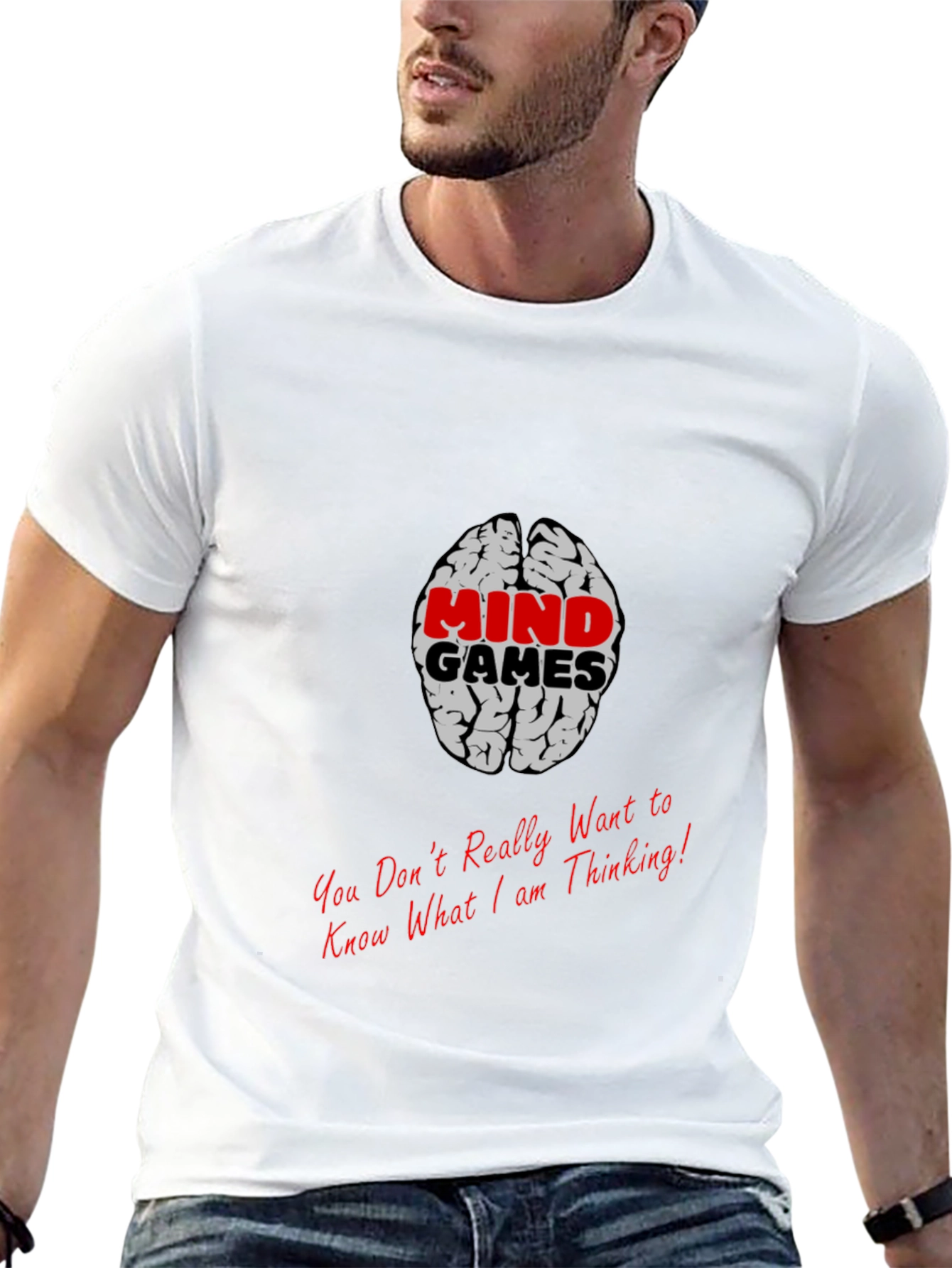 Mind Games Brain Graphic T-Shirt
