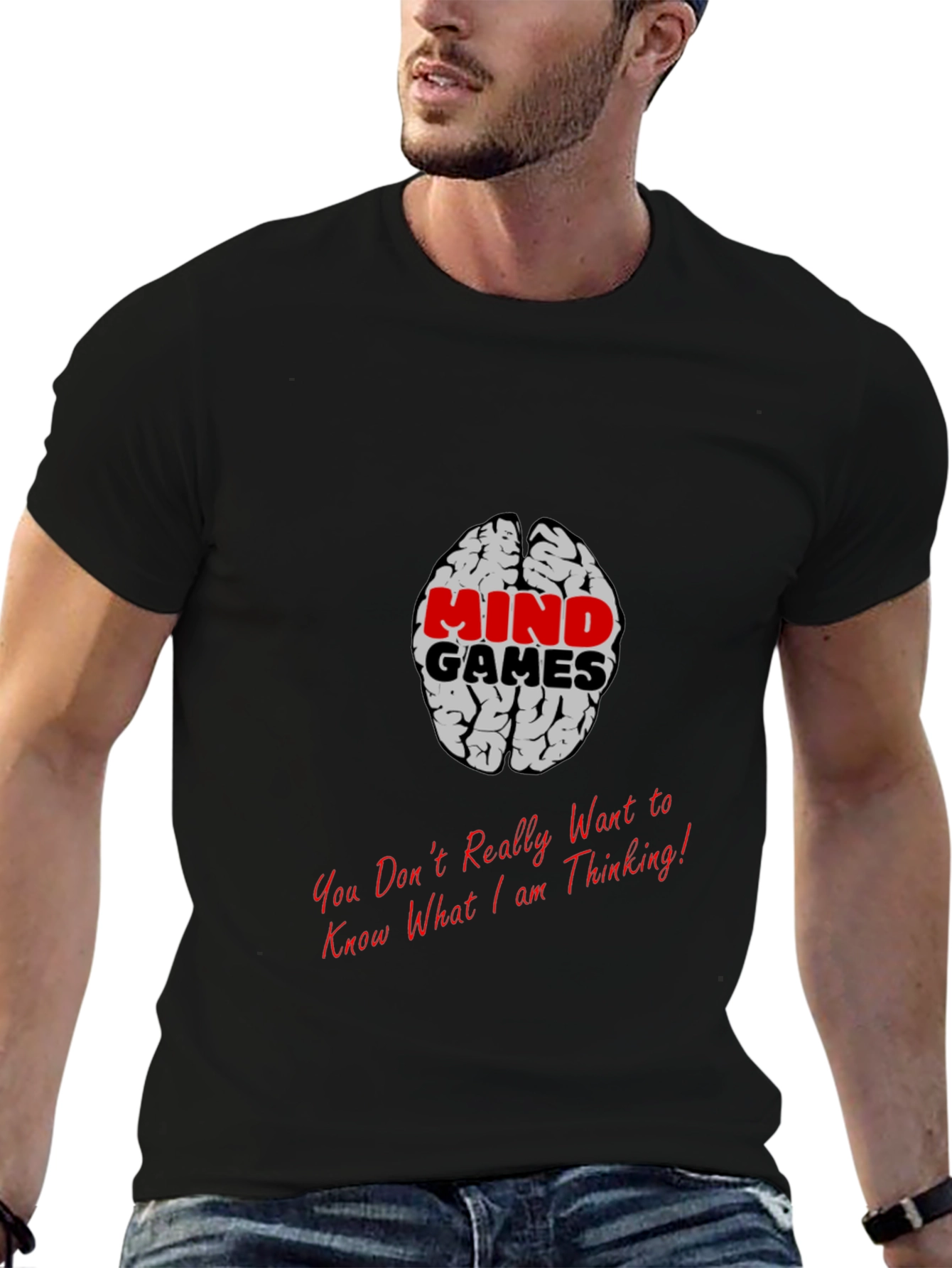 Mind Games Brain Graphic T-Shirt