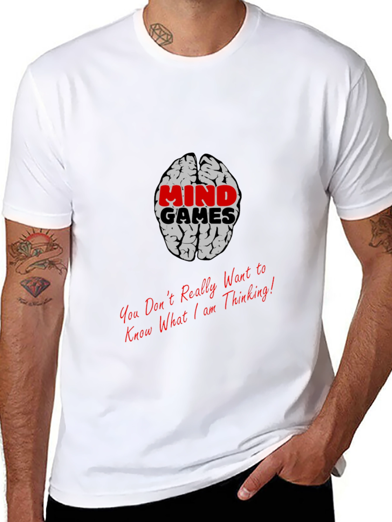 Mind Games Brain Graphic T-Shirt