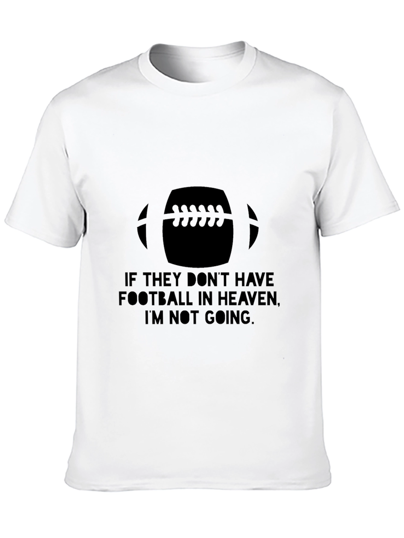 Football Heaven T-Shirt - Black Cotton Graphic Tee