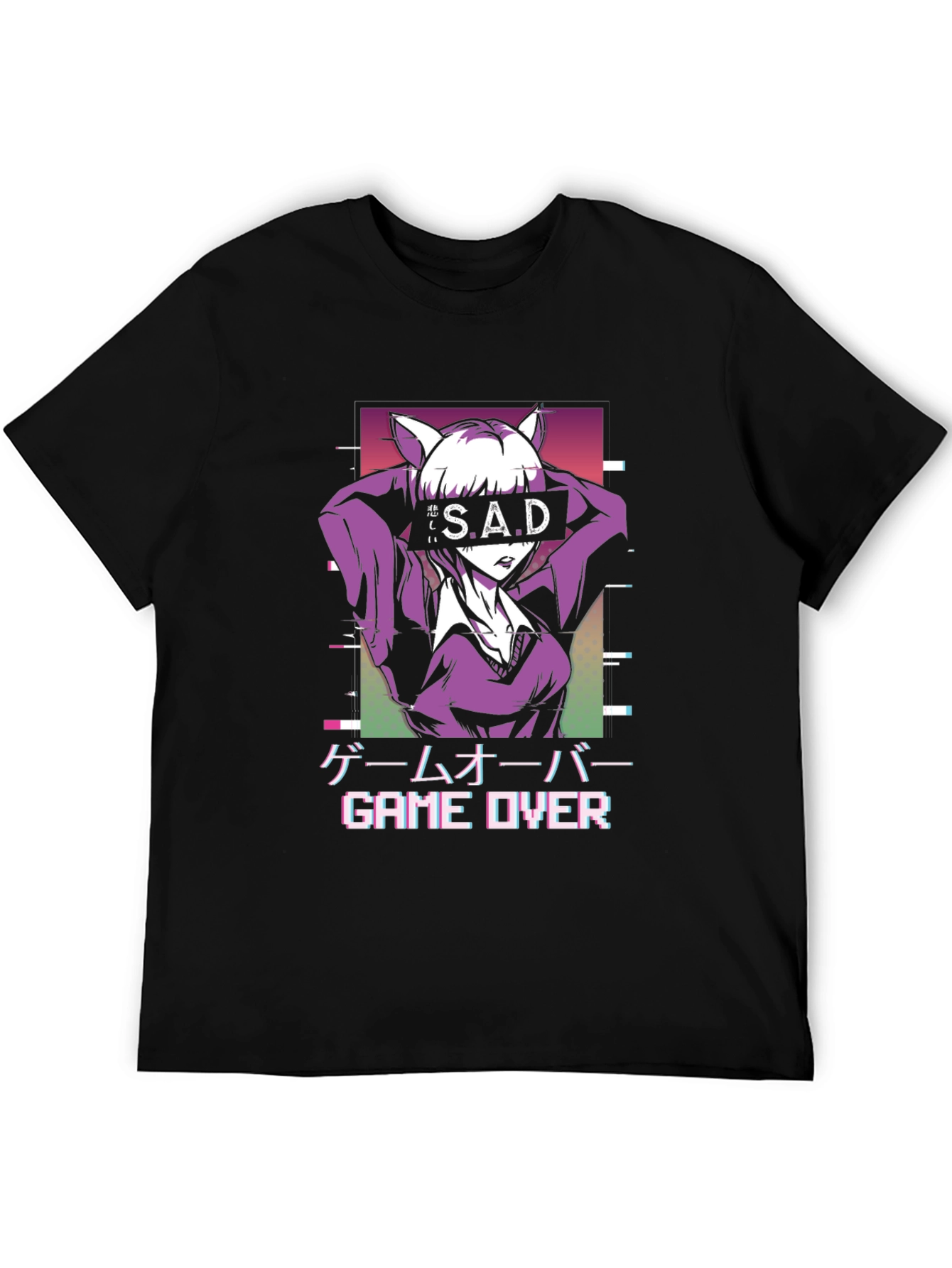 Anime Game Over Graphic Tee
