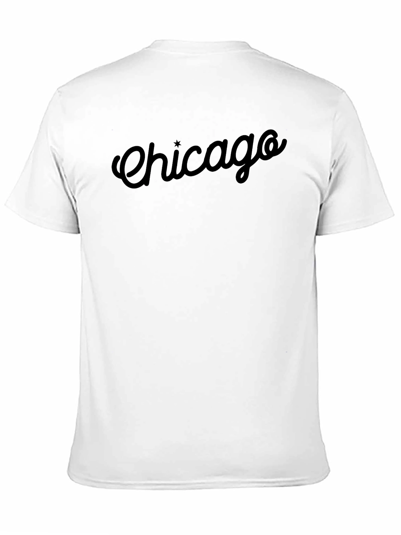 Chicago Script Black T-Shirt