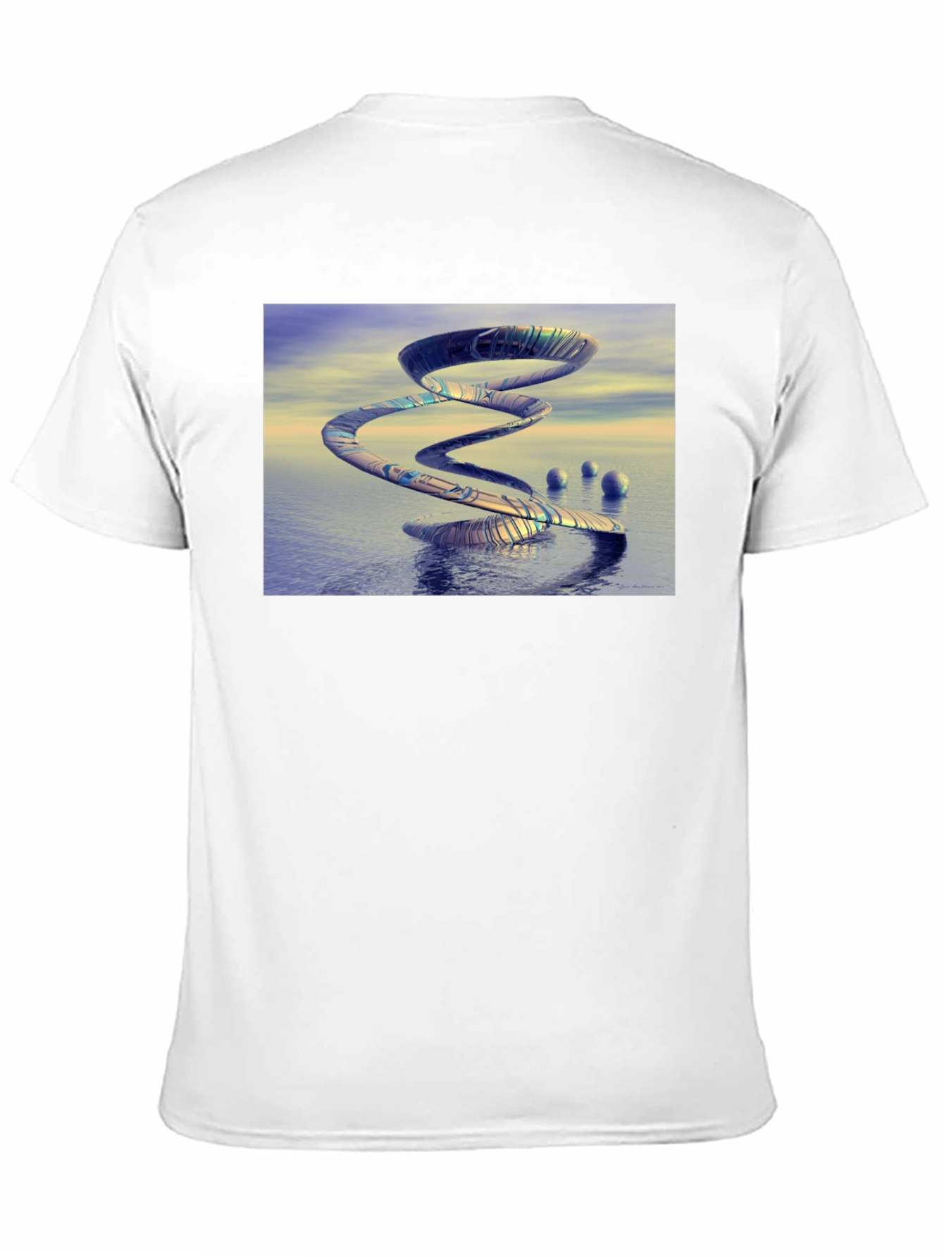 Abstract Spiral Graphic T-Shirt