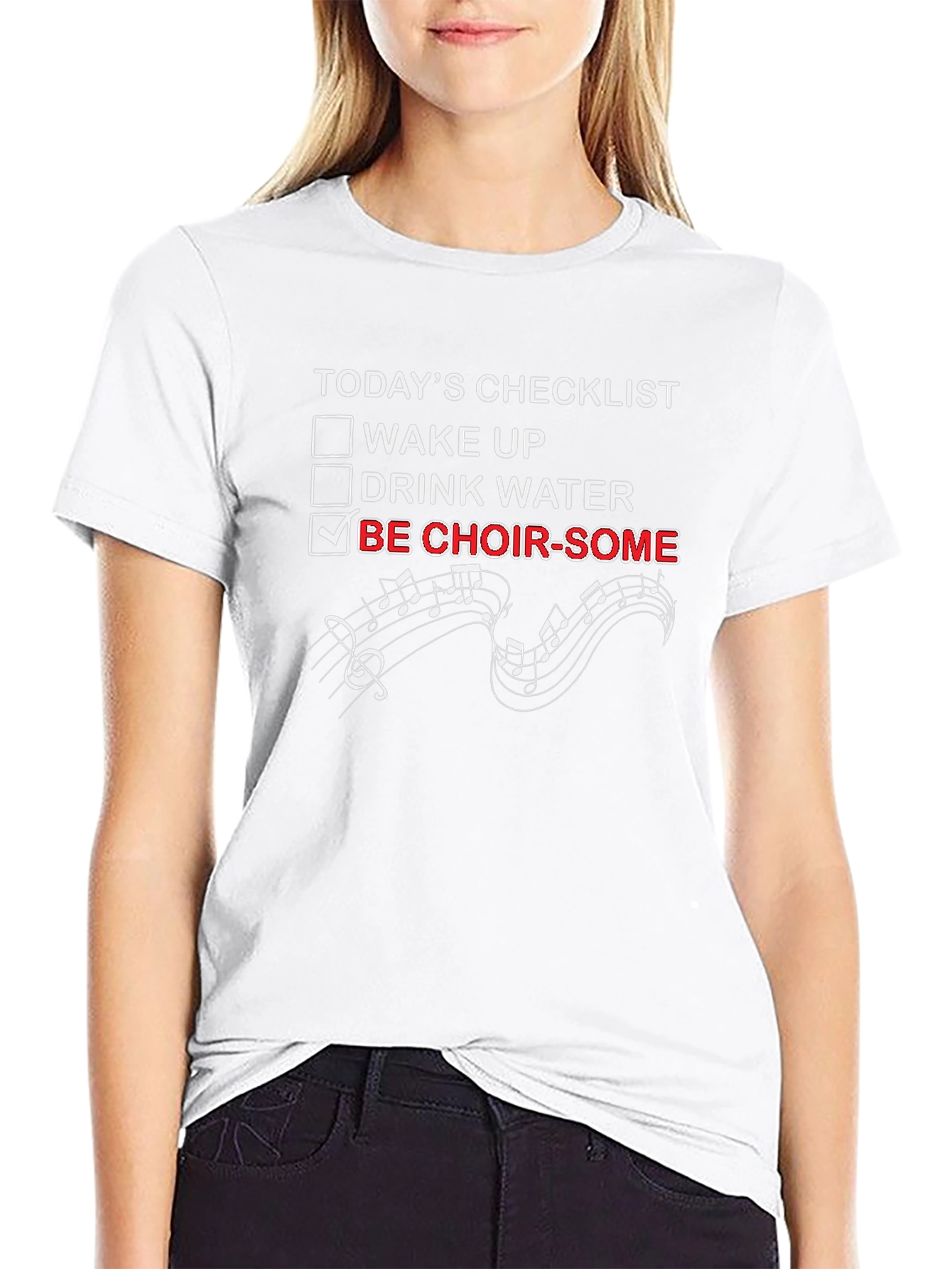 Choir Some Checklist Graphic T-Shirt