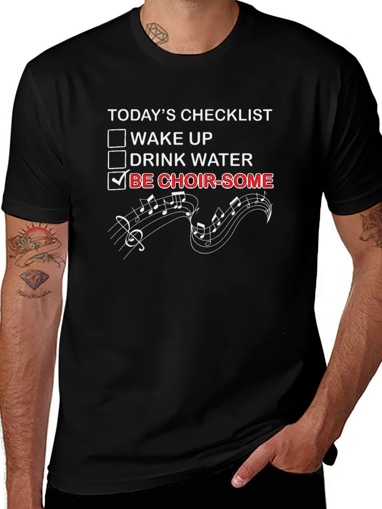 Choir Some Checklist Graphic T-Shirt