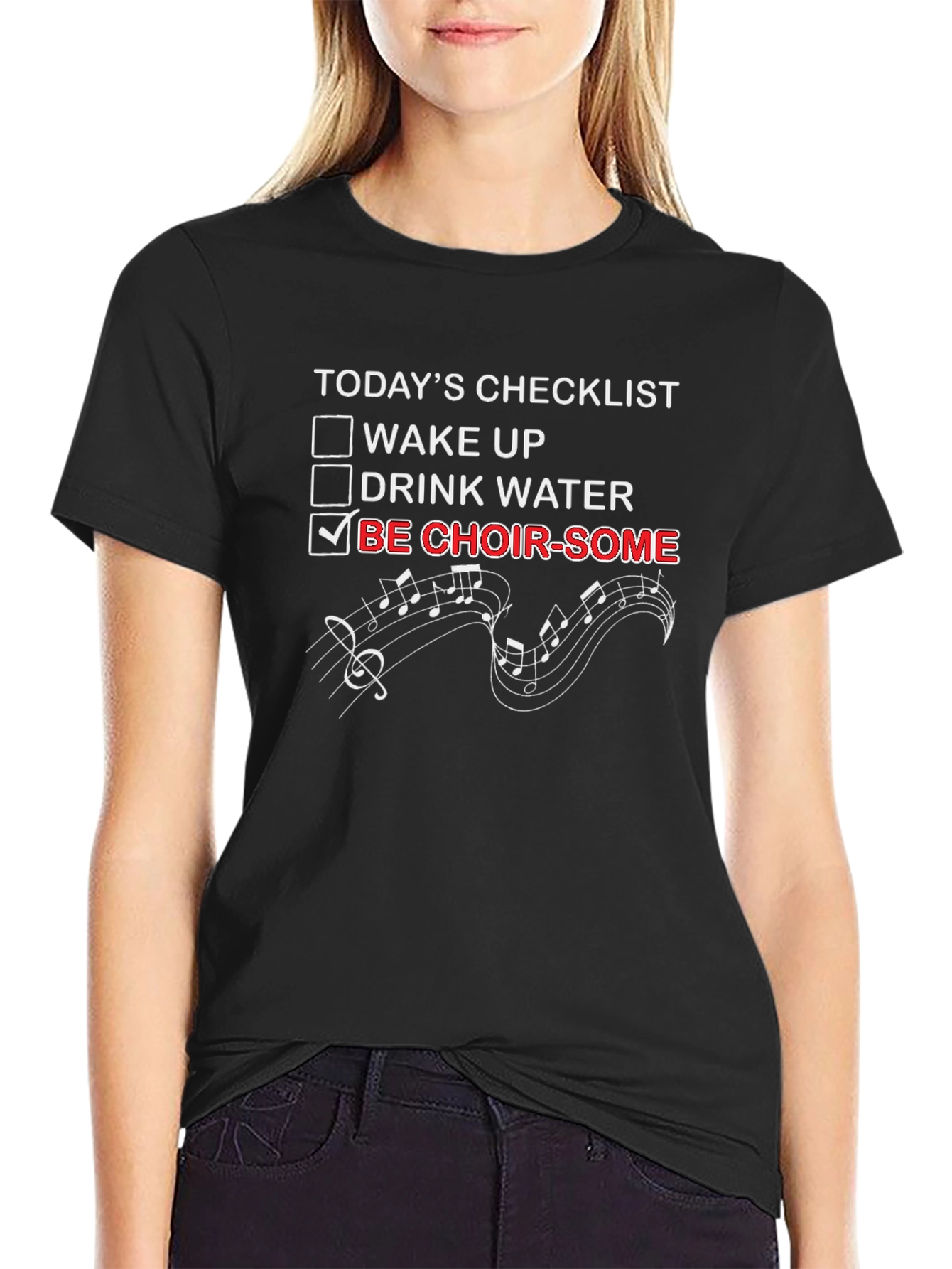 Choir Some Checklist Graphic T-Shirt