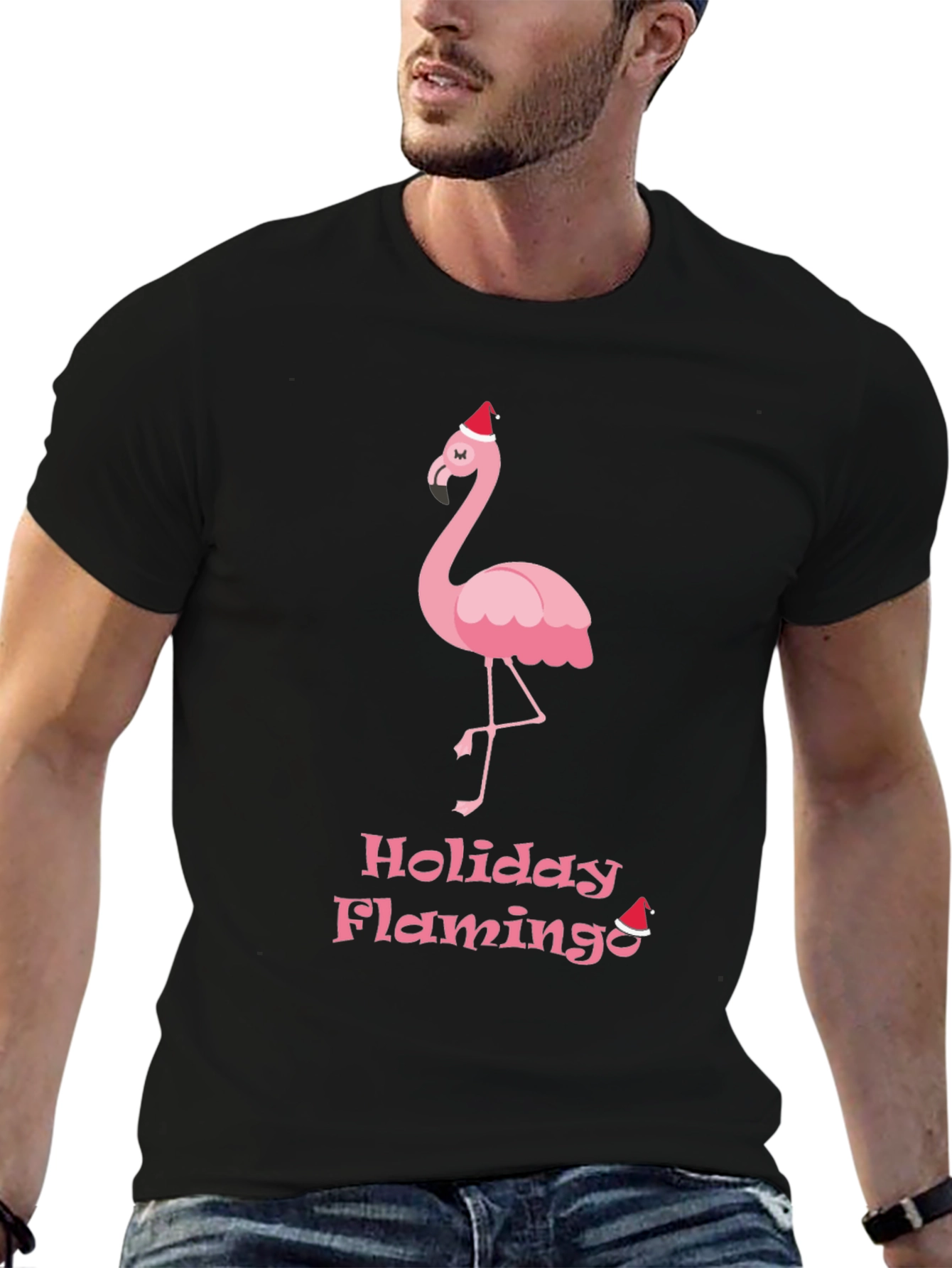 Holiday Flamingo Graphic Tee
