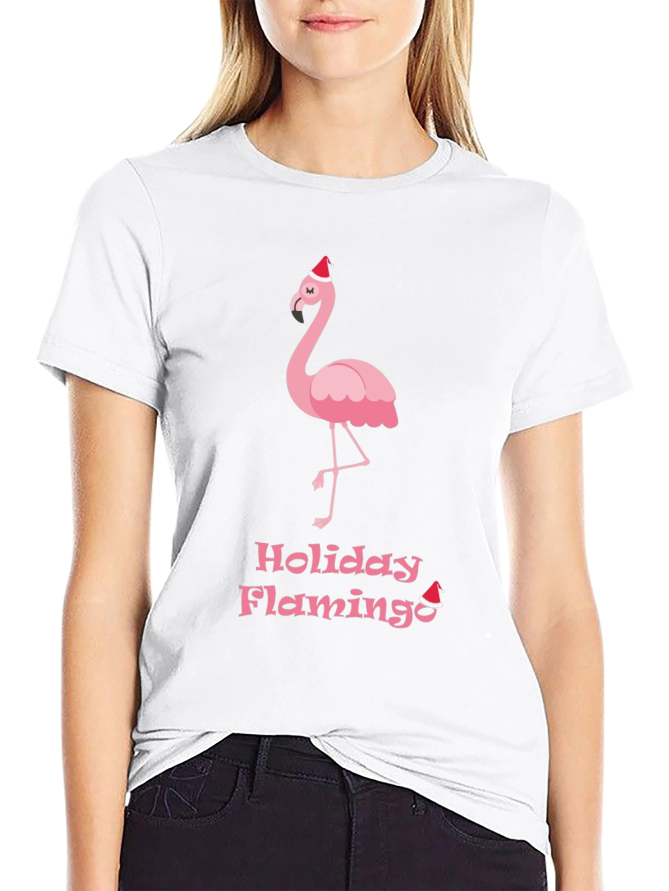 Holiday Flamingo Graphic Tee