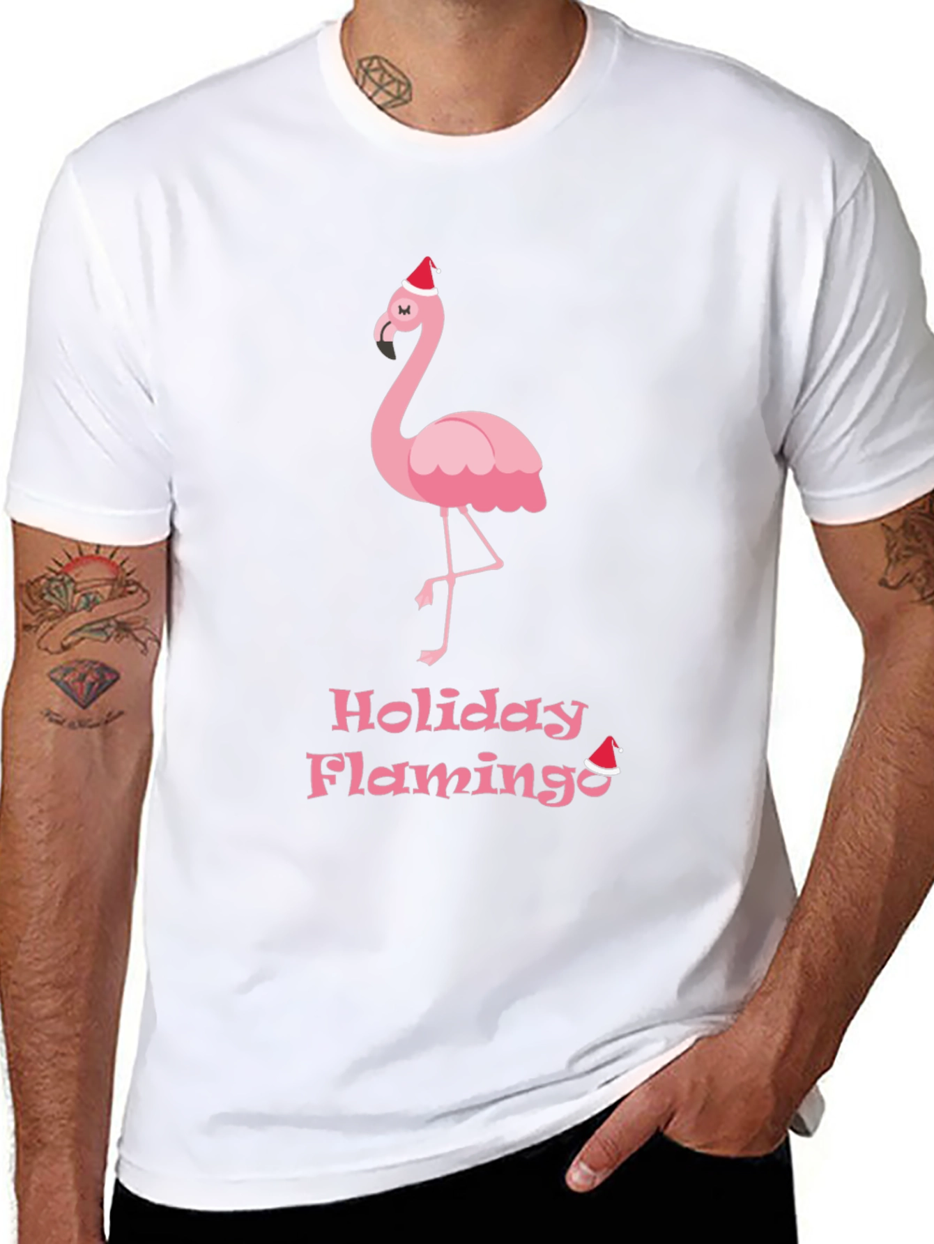 Holiday Flamingo Graphic Tee