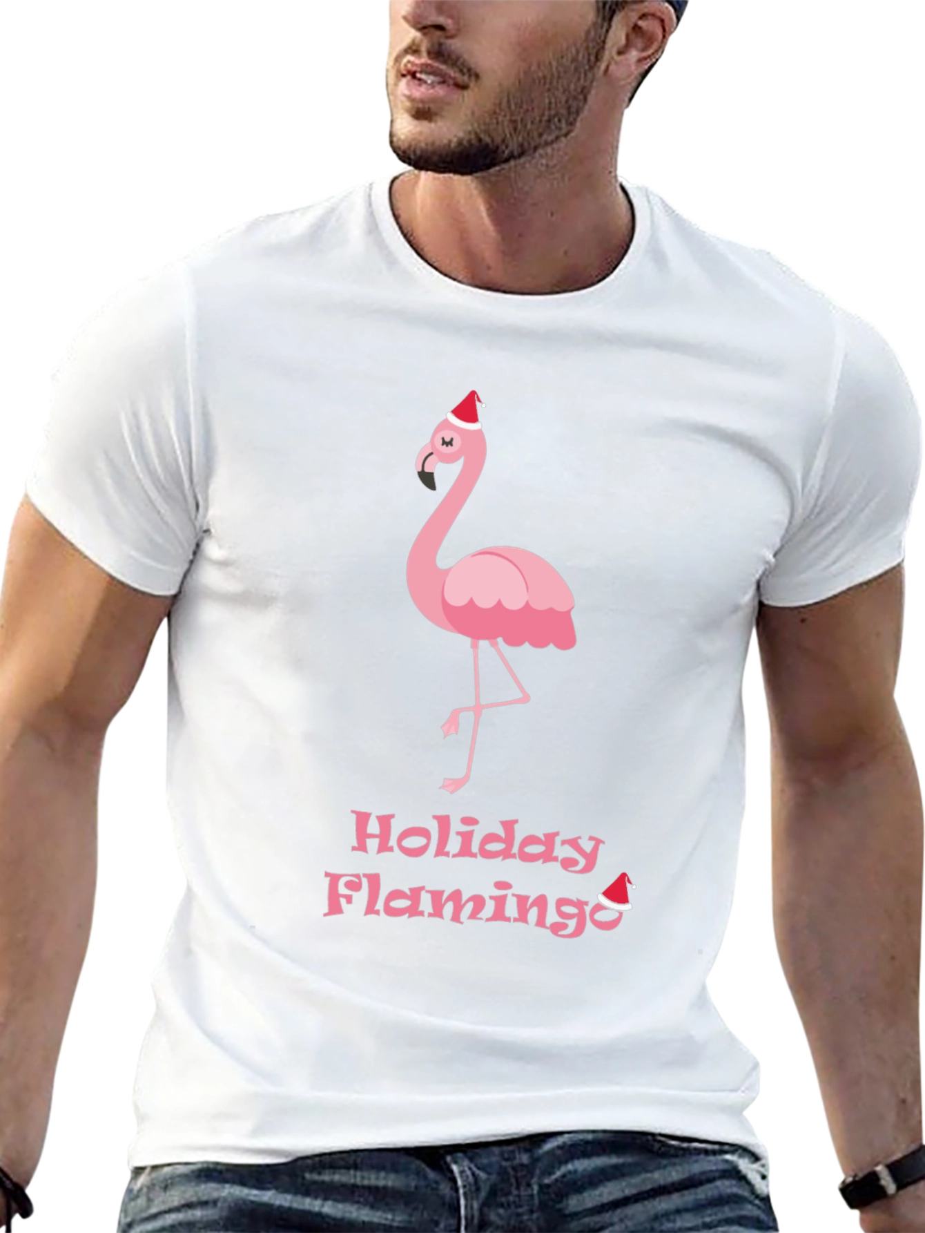 Holiday Flamingo Graphic Tee