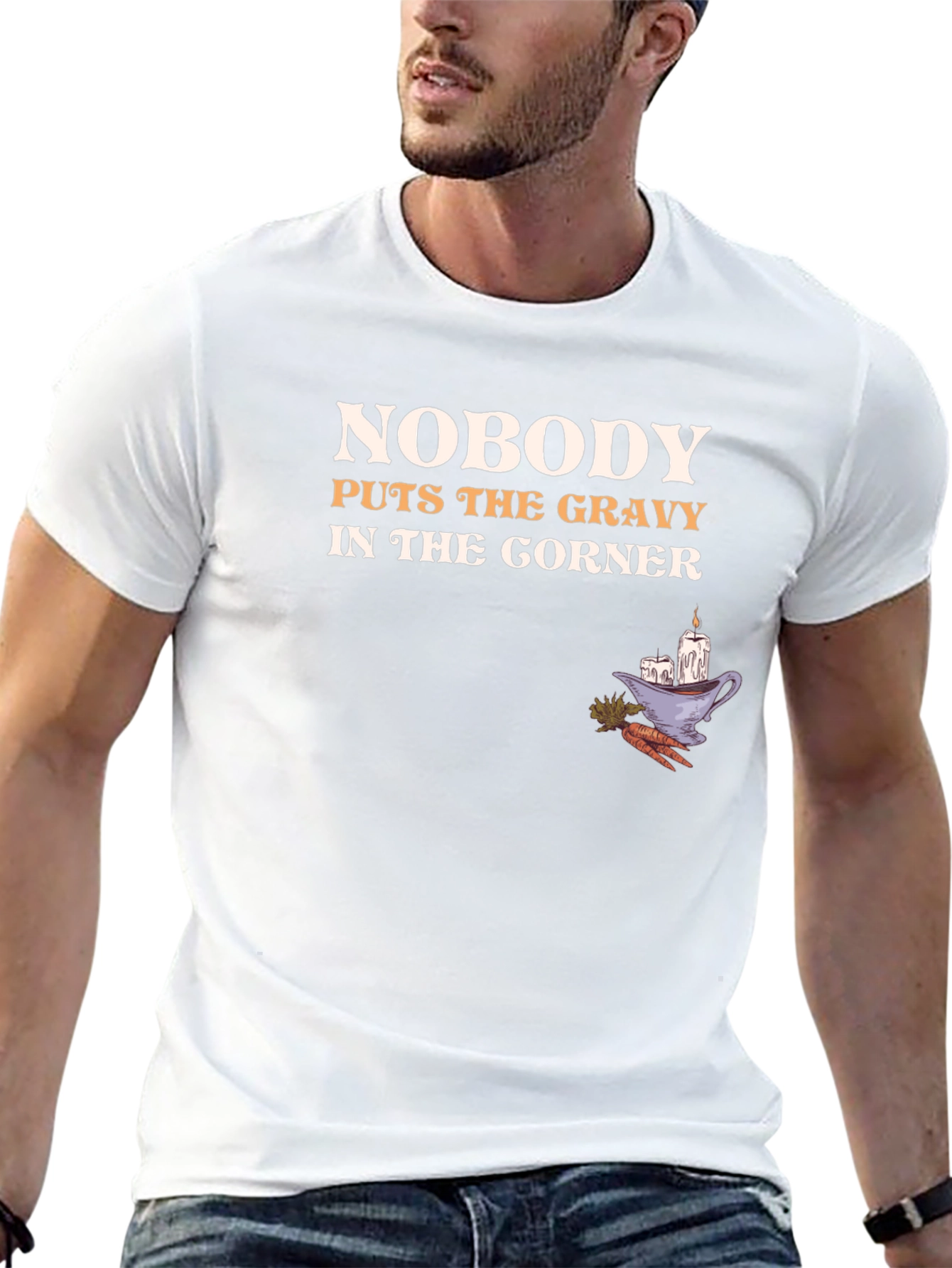 Funny Thanksgiving T-Shirt - Nobody Puts the Gravy