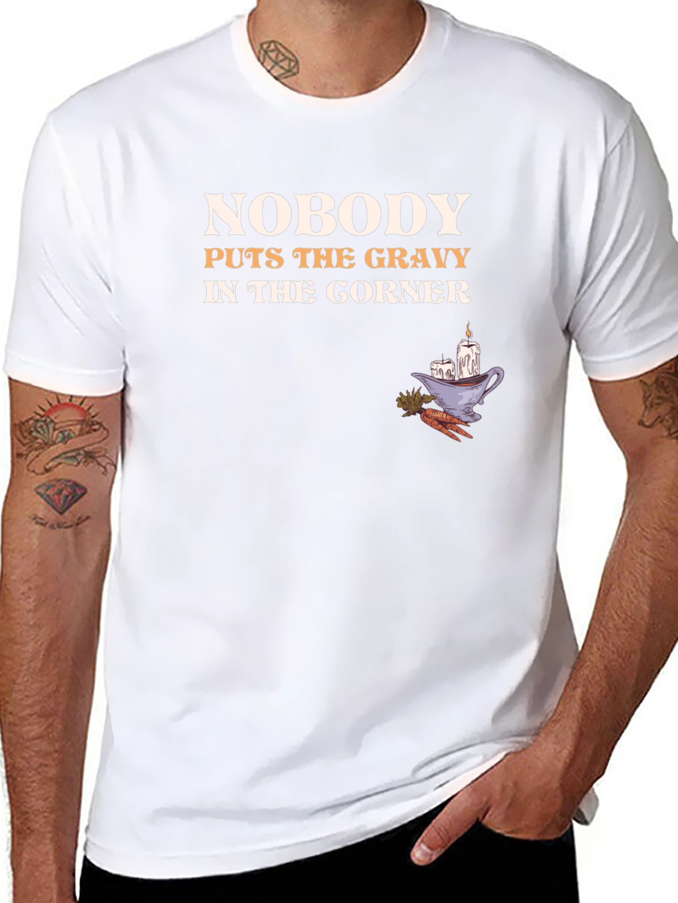 Funny Thanksgiving T-Shirt - Nobody Puts the Gravy