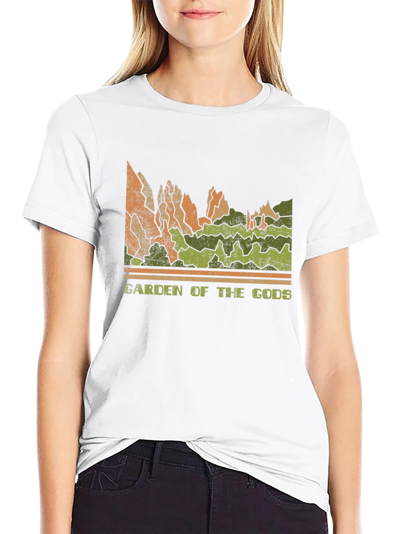Garden of the Gods Retro Graphic Tee - Black