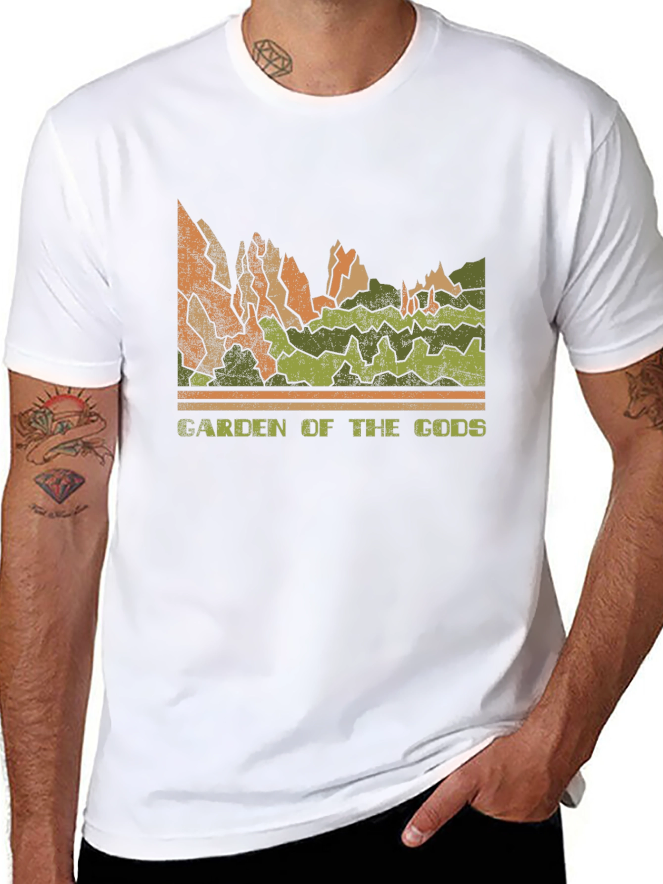 Garden of the Gods Retro Graphic Tee - Black
