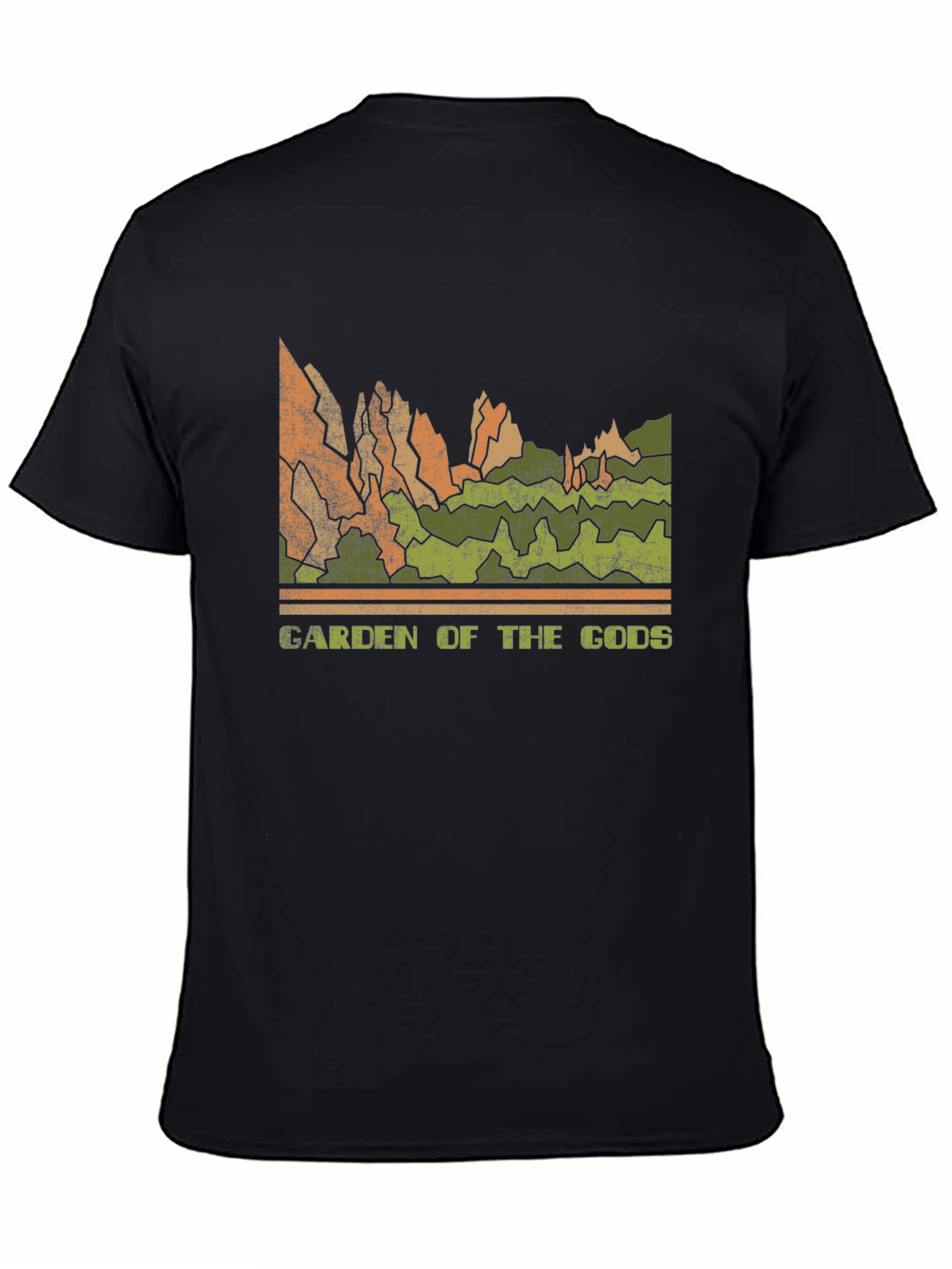 Garden of the Gods Retro Graphic Tee - Black