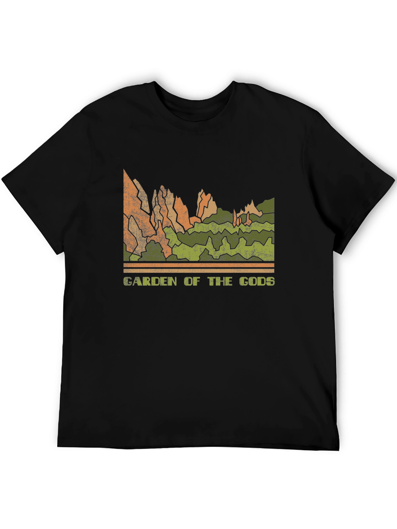 Garden of the Gods Retro Graphic Tee - Black