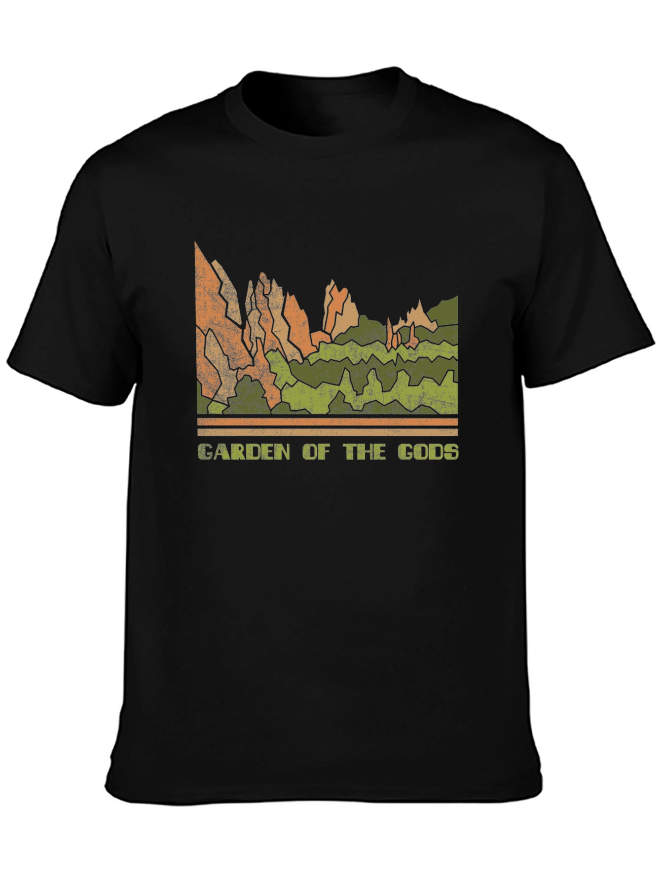 Garden of the Gods Retro Graphic Tee - Black