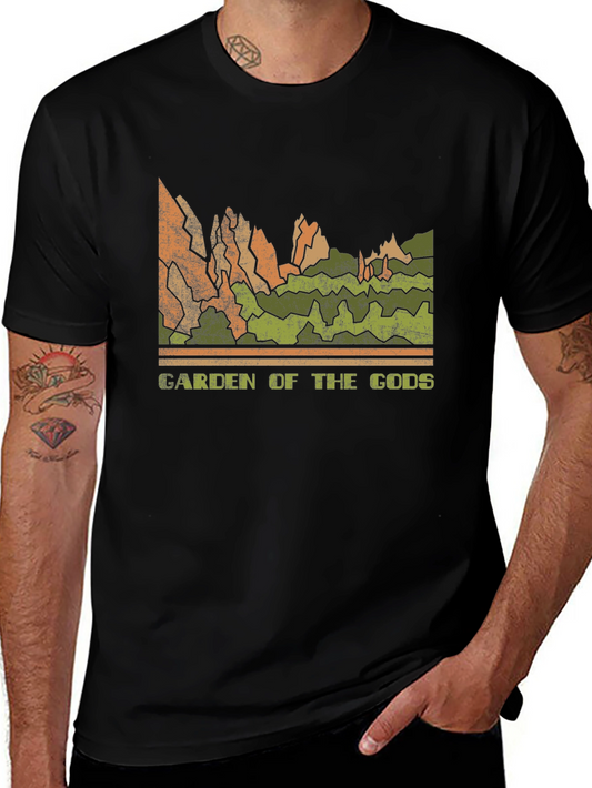 Garden of the Gods Retro Graphic Tee - Black