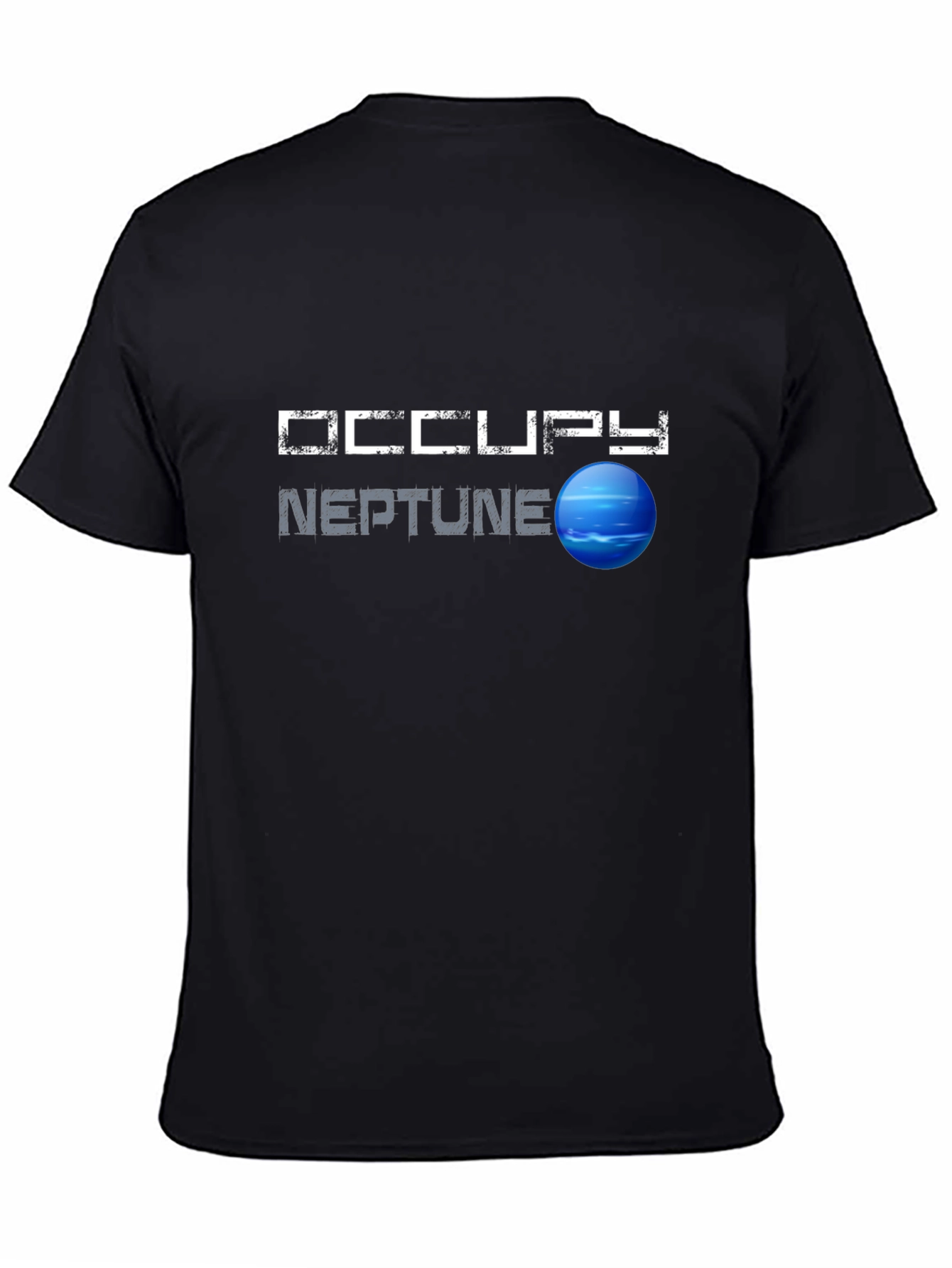 Occupy Neptune Graphic T-Shirt - Space Exploration Tee