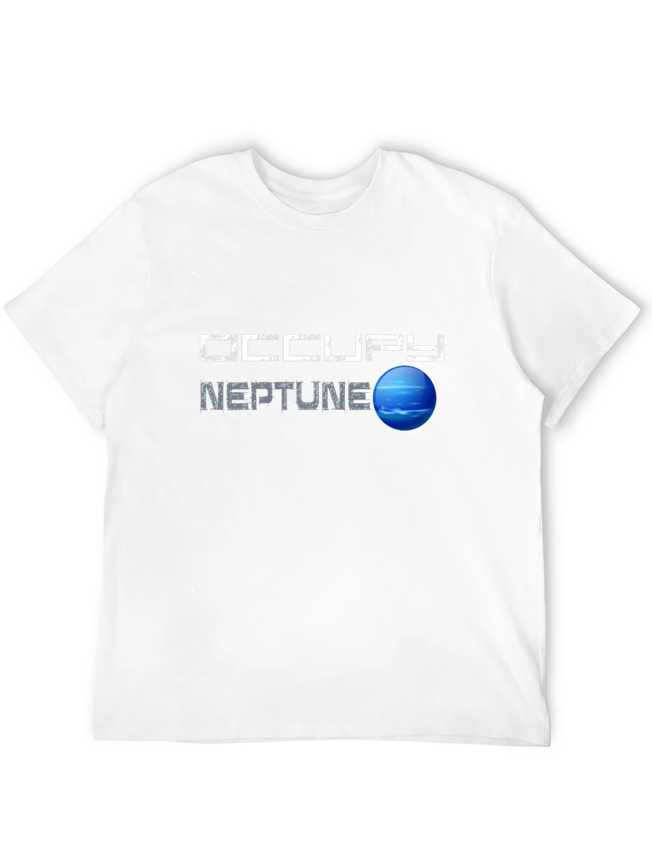 Occupy Neptune Graphic T-Shirt - Space Exploration Tee