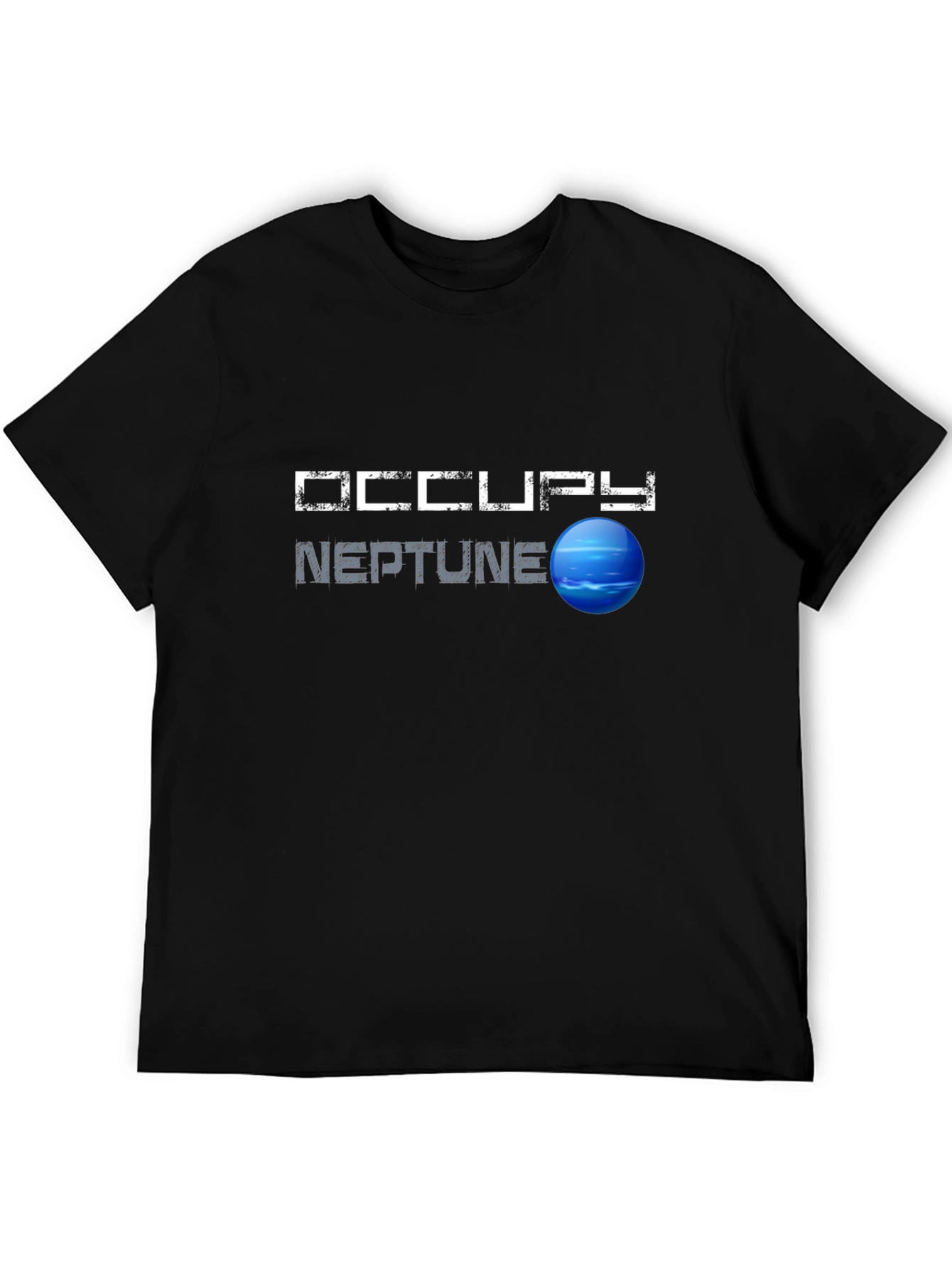 Occupy Neptune Graphic T-Shirt - Space Exploration Tee