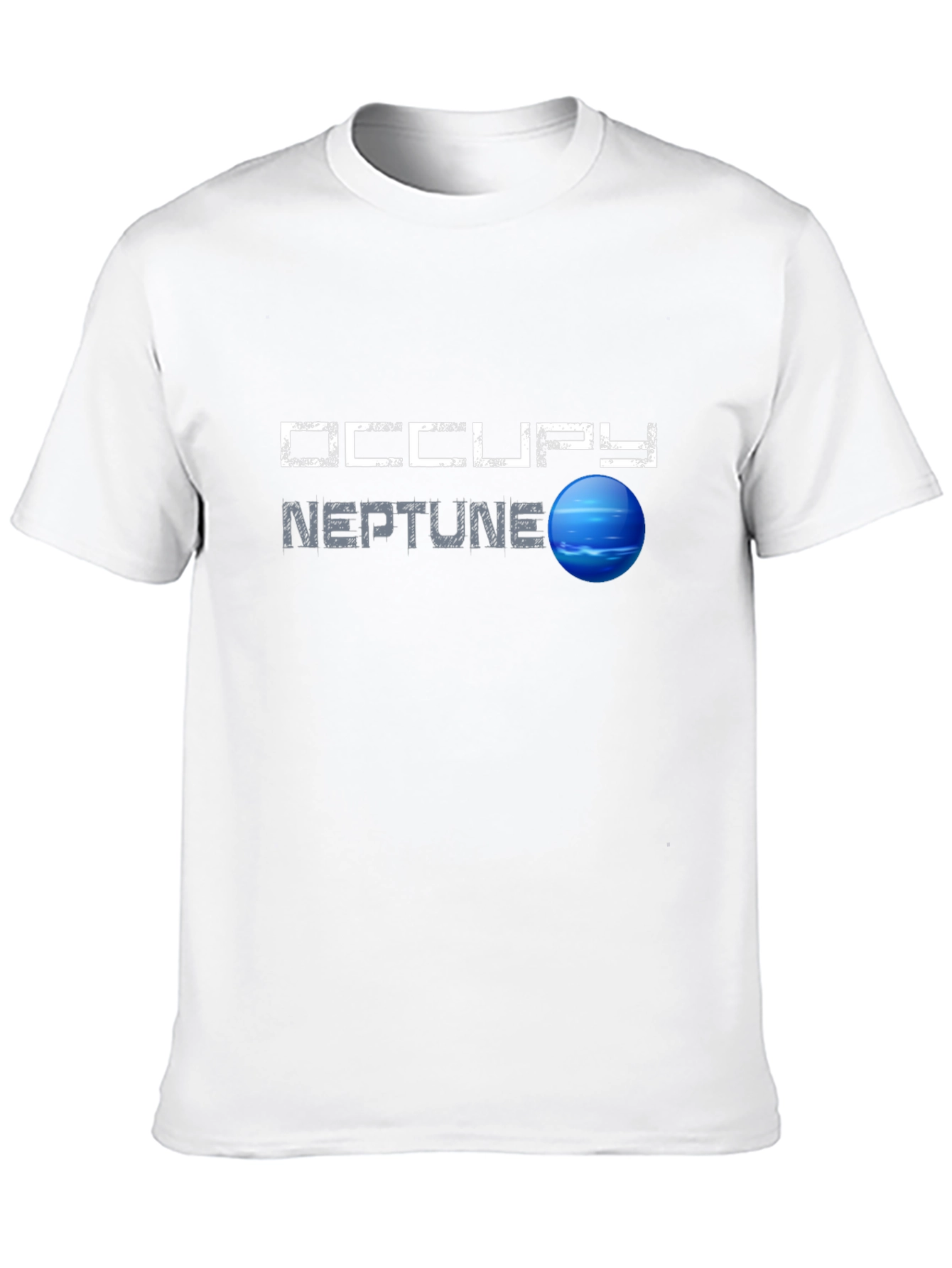 Occupy Neptune Graphic T-Shirt - Space Exploration Tee