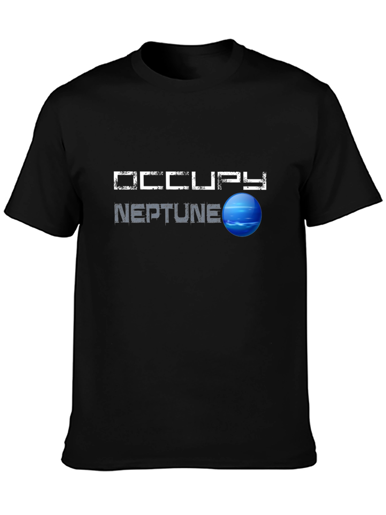 Occupy Neptune Graphic T-Shirt - Space Exploration Tee