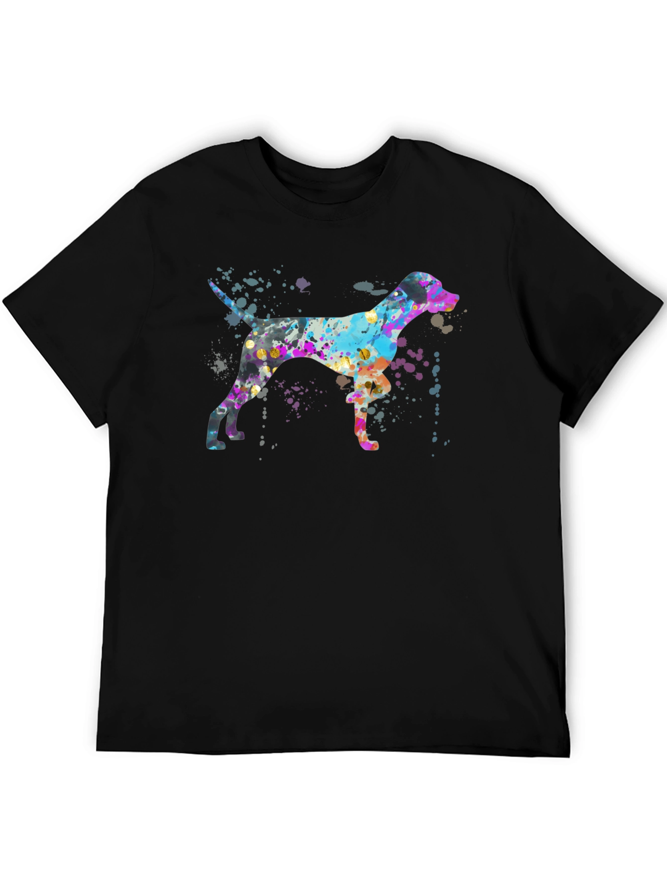 Watercolor Dog Graphic T-Shirt