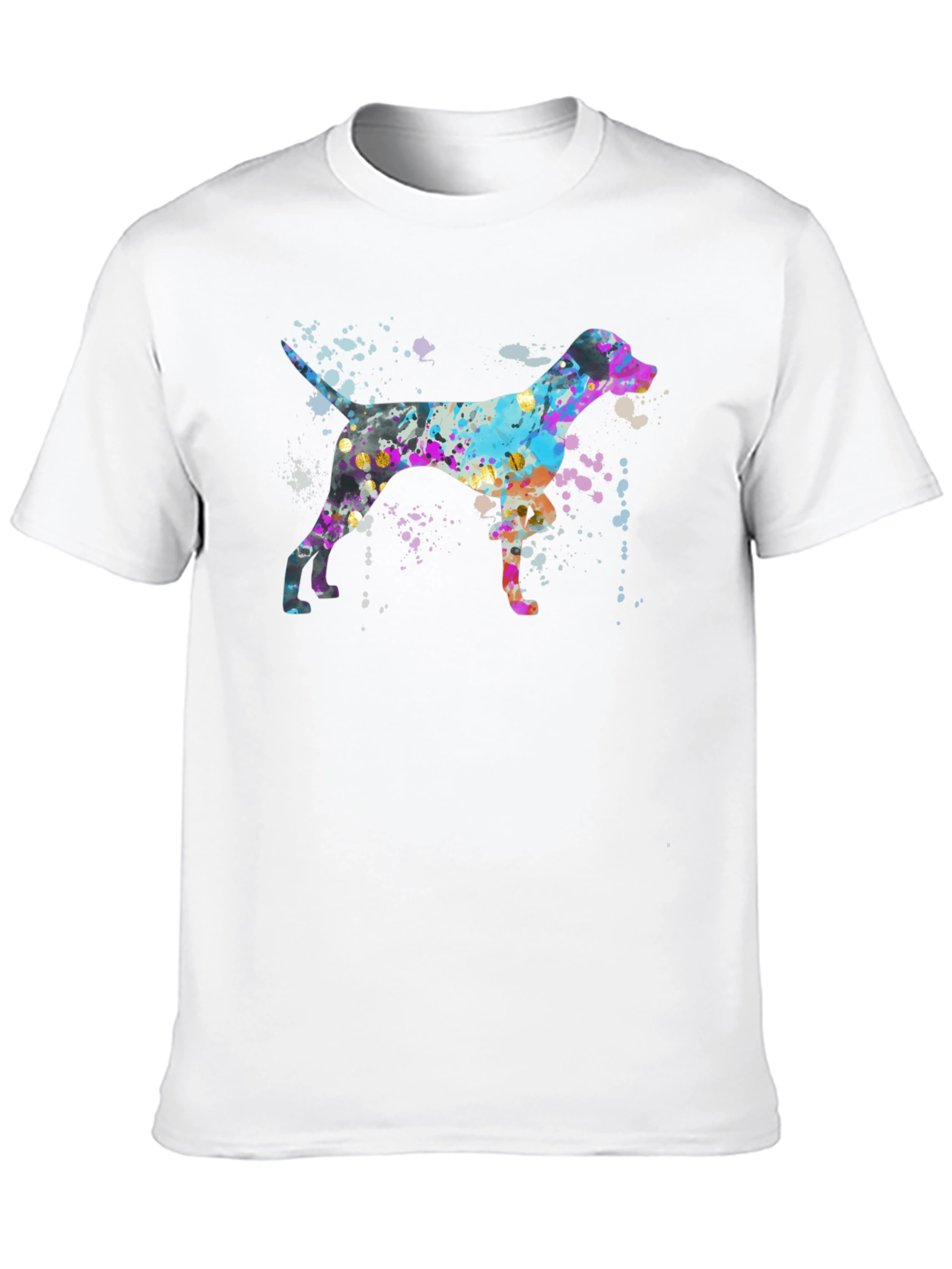 Watercolor Dog Graphic T-Shirt